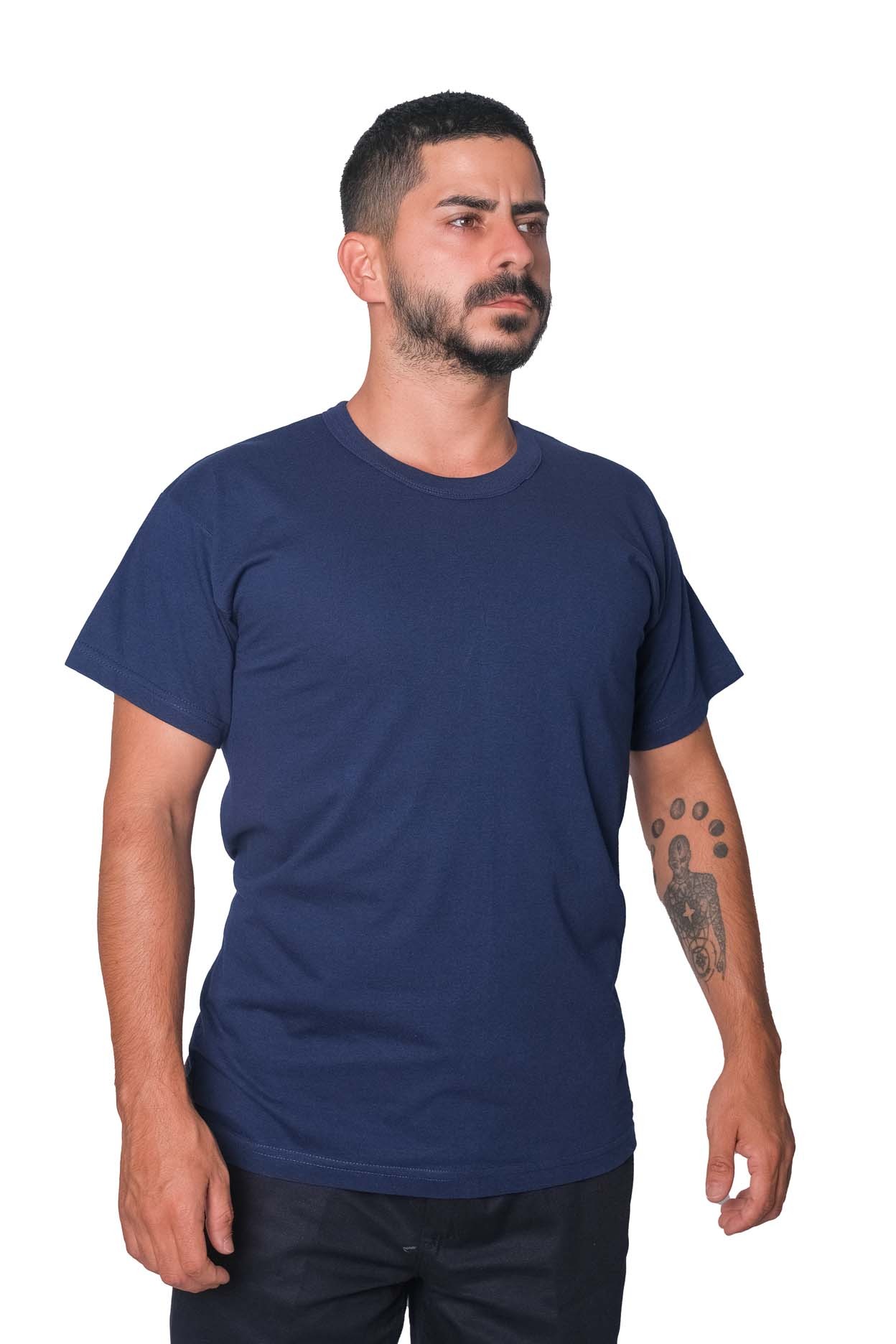  Sıfır Yaka Süprem T-shirt  - LACİVERT