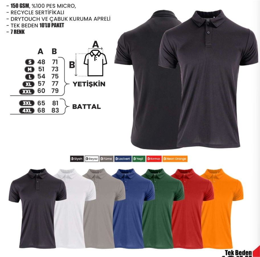 CLİMACOOL POLO YAKA - BEYAZ