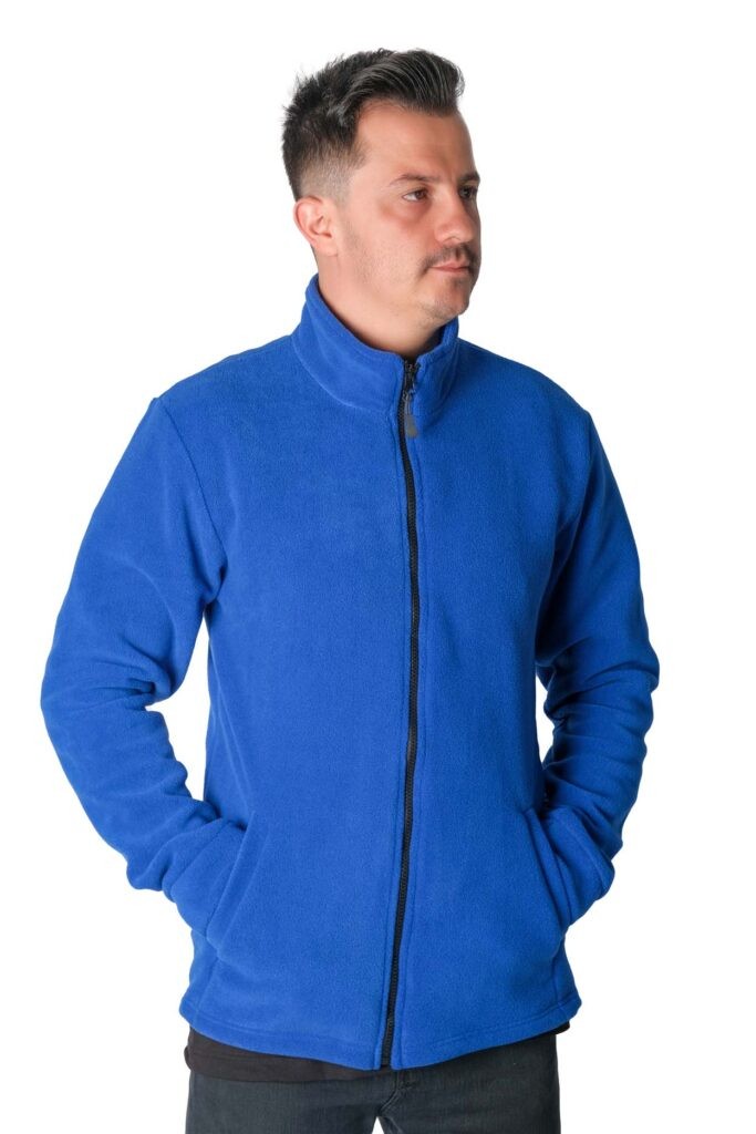 Fleto Cep Polar Ceket - SAX MAVİSİ