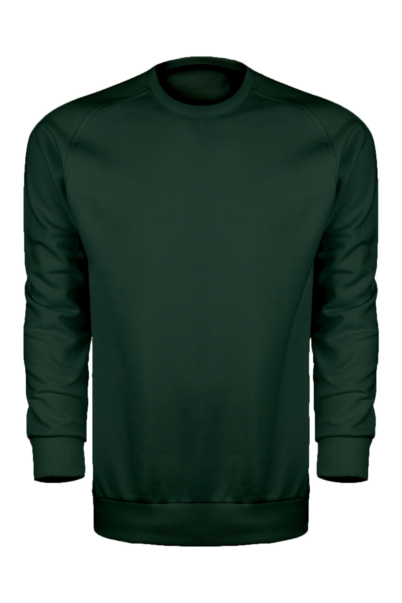 SIFIR YAKA SWEAT TEKLİ FİYAT - YEŞİL