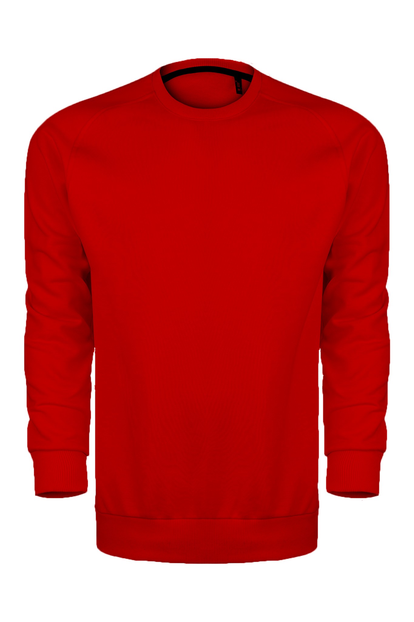 SIFIR YAKA SWEAT TEKLİ FİYAT - KIRMIZI