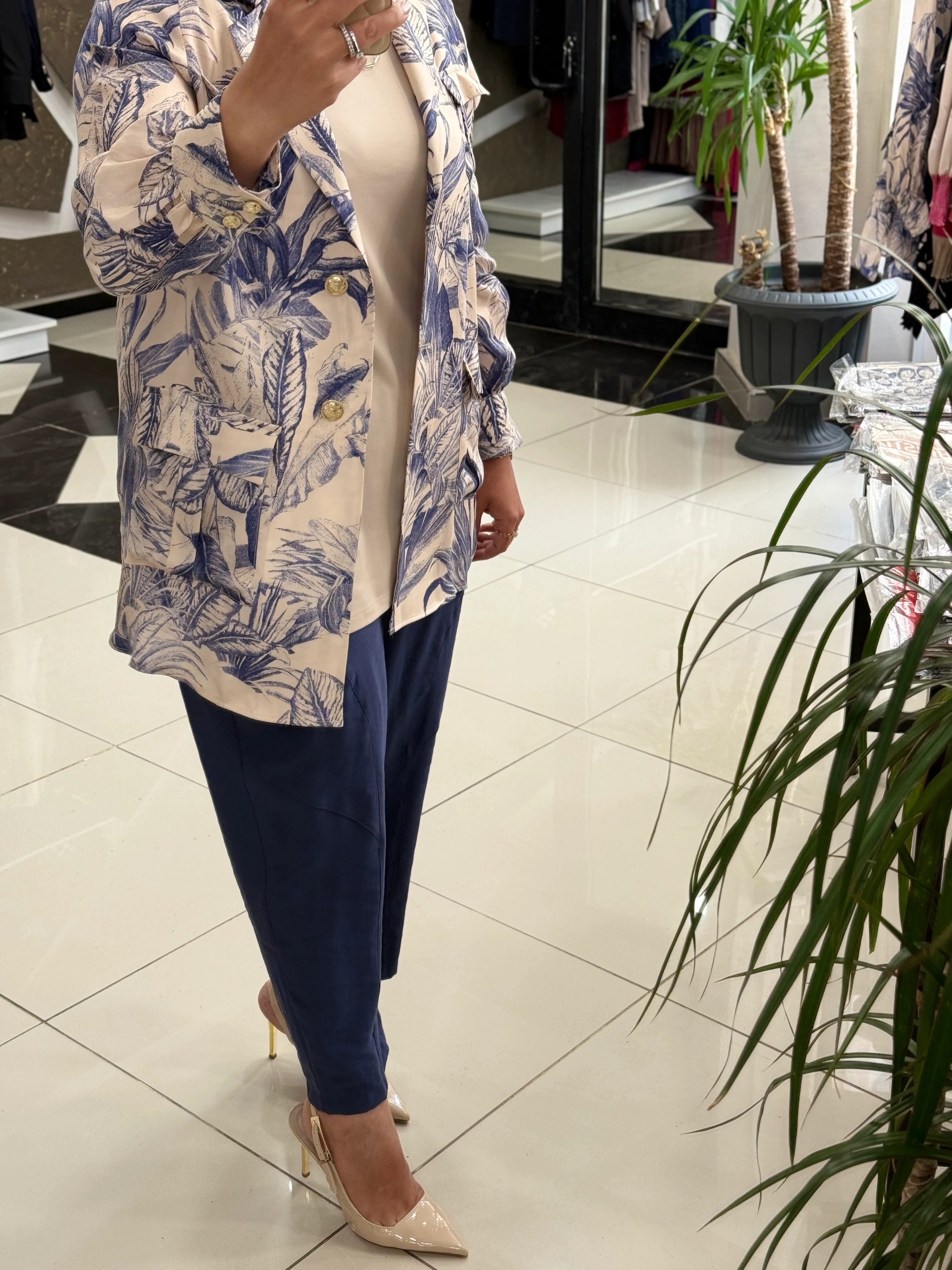 SENTEZ 5596 DUTİ KETEN PANTOLON