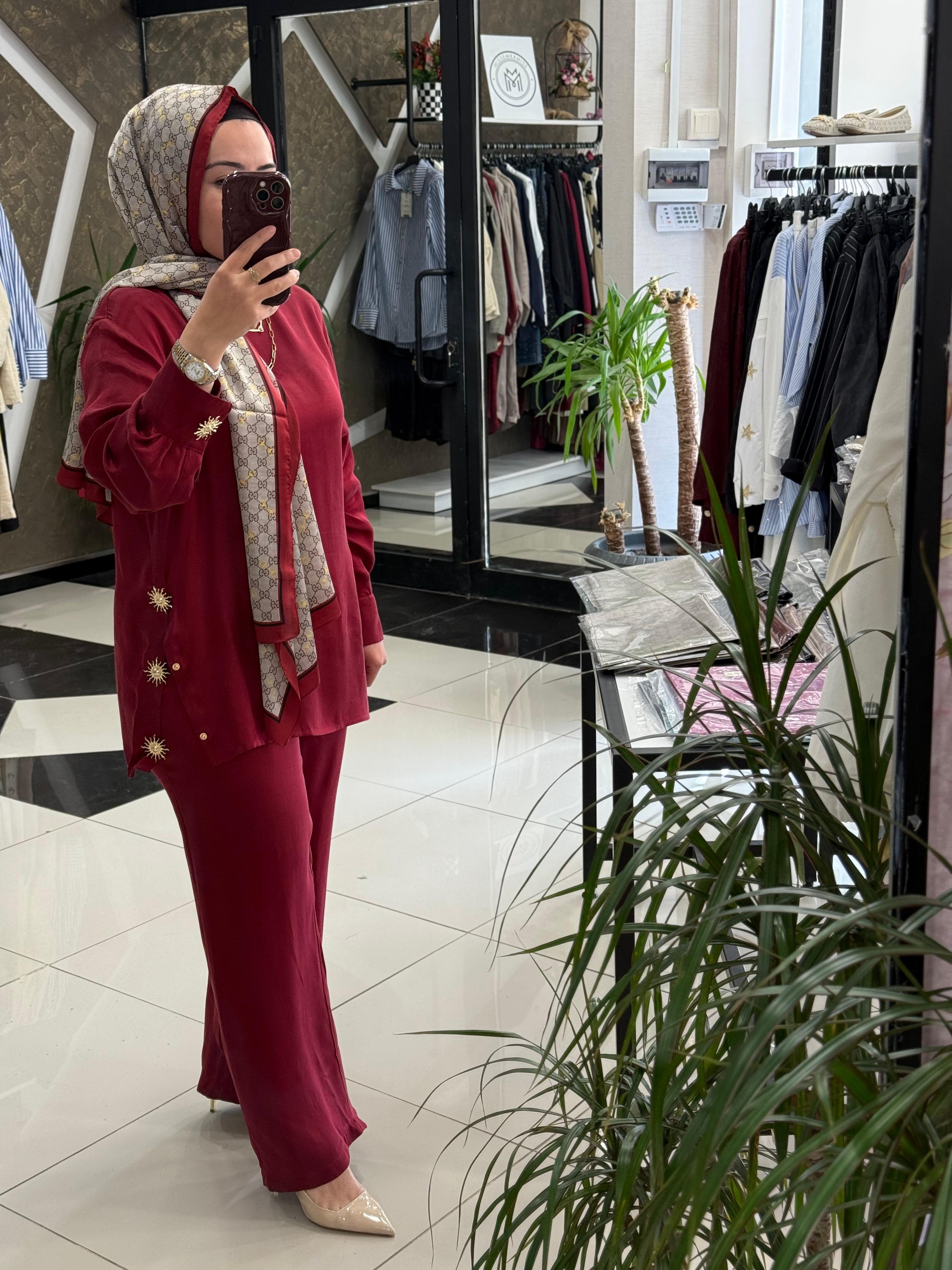 MİSSEMRAMİSS 4786 SETA TAKIM - BORDO