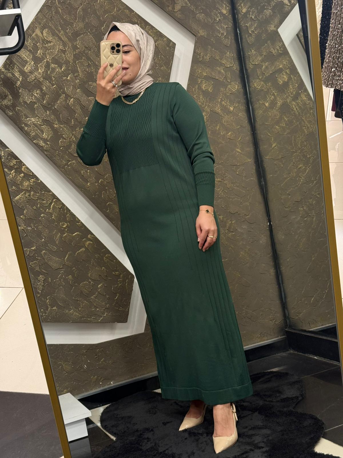 NUSS 509 ELBİSE - YEŞİL