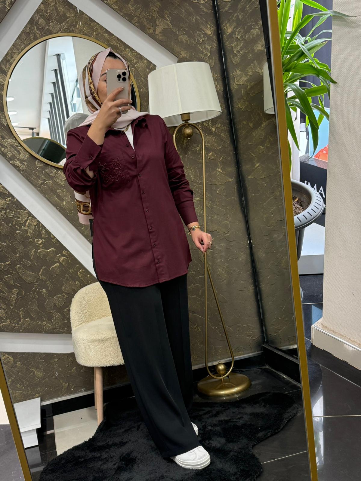 MİSSEMRAMİSS 4890 NAKIŞLI GÖMLEK