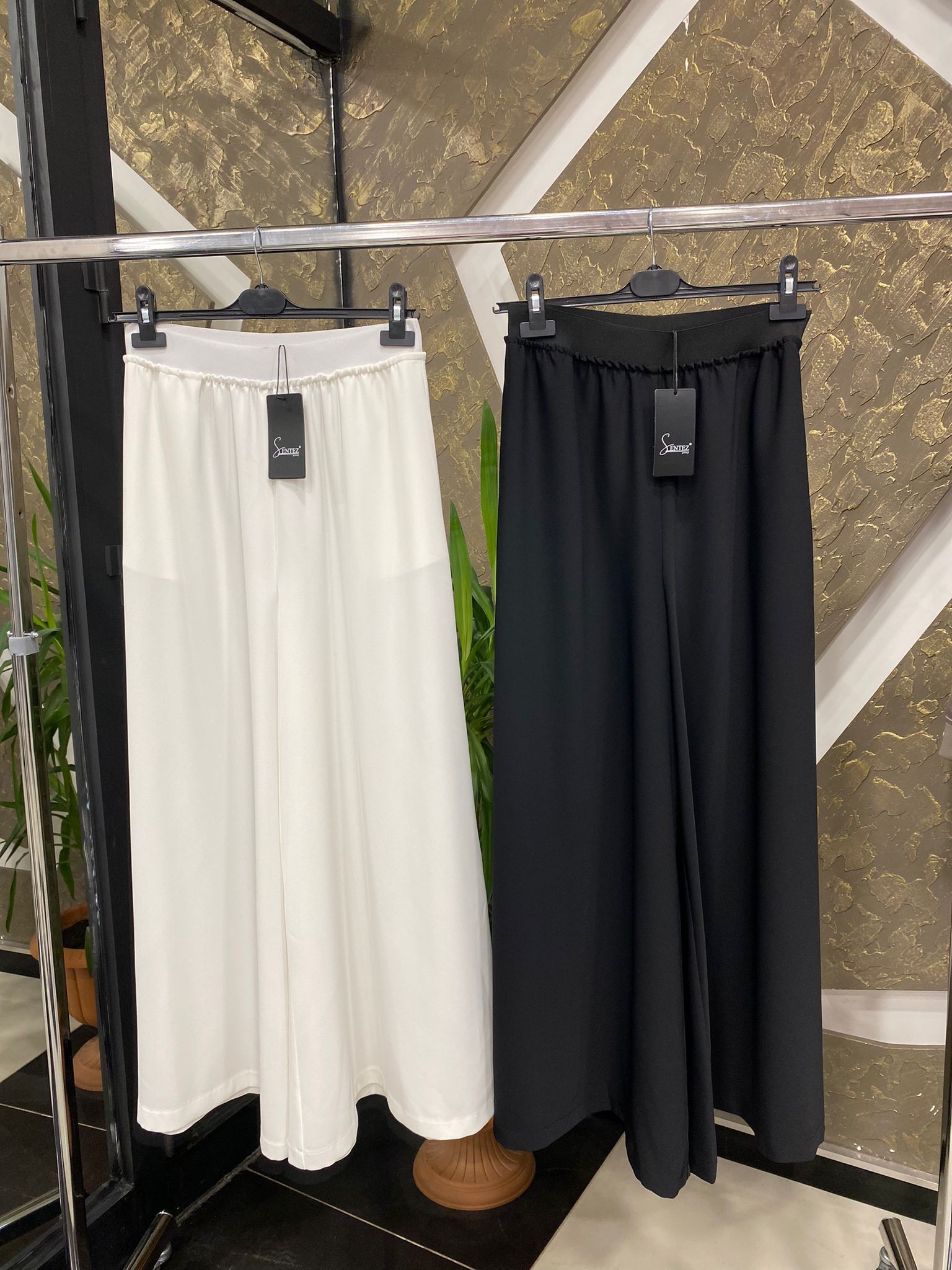 SENTEZ 5561 LOGOS GENİŞ PAÇA PANTOLON