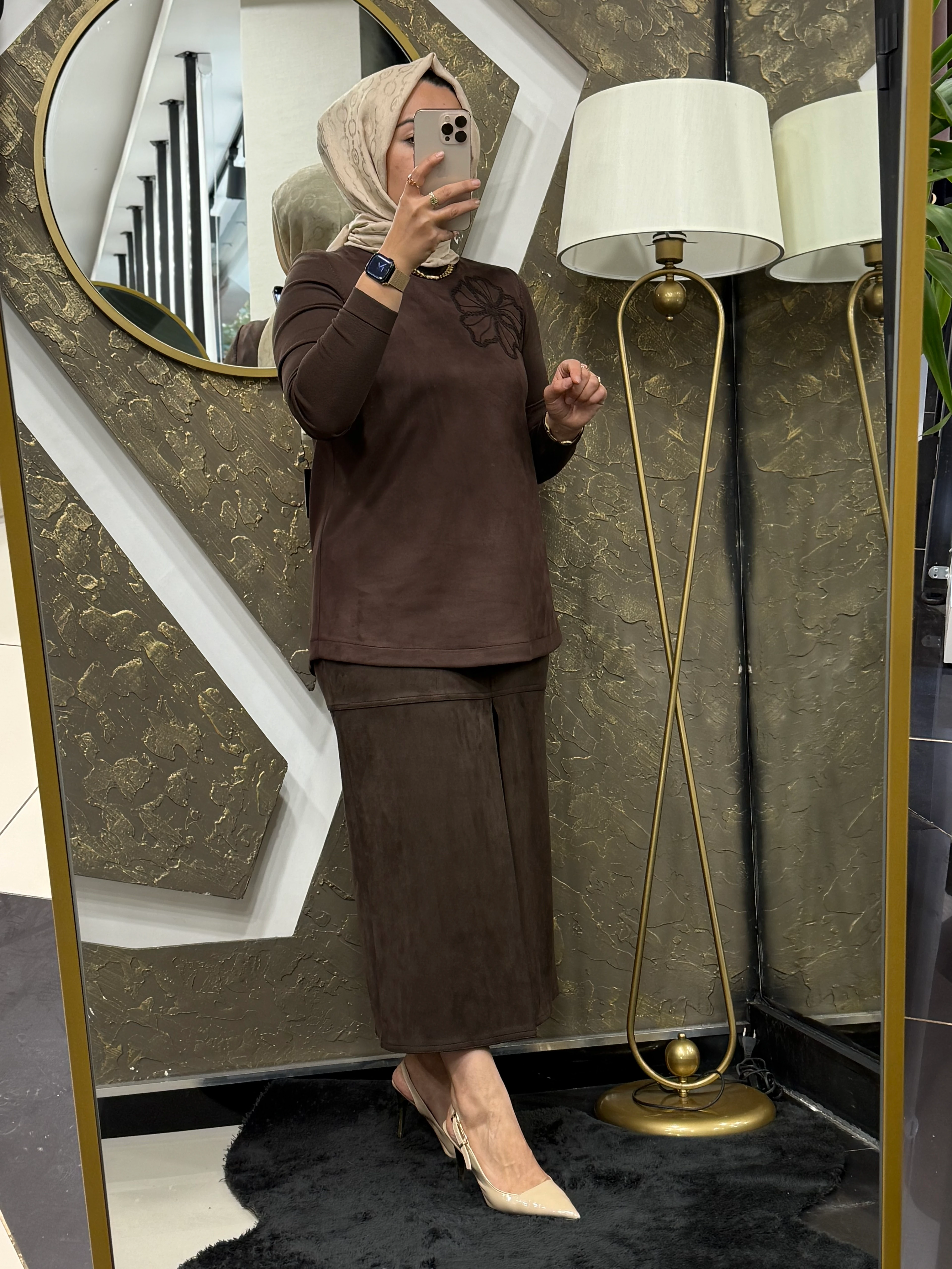 NUSS 3004 TUNİK - KAHVE