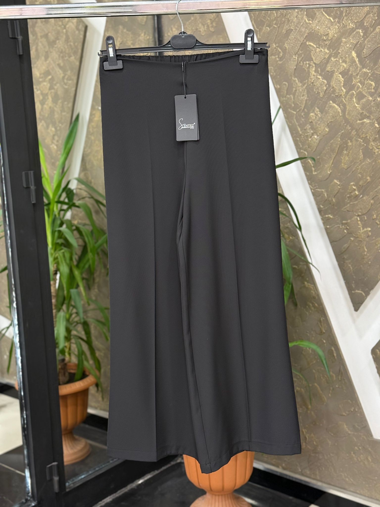 SENTEZ 5386 ARKASI LASTİKLİ BİLEK BOY PANTOLON