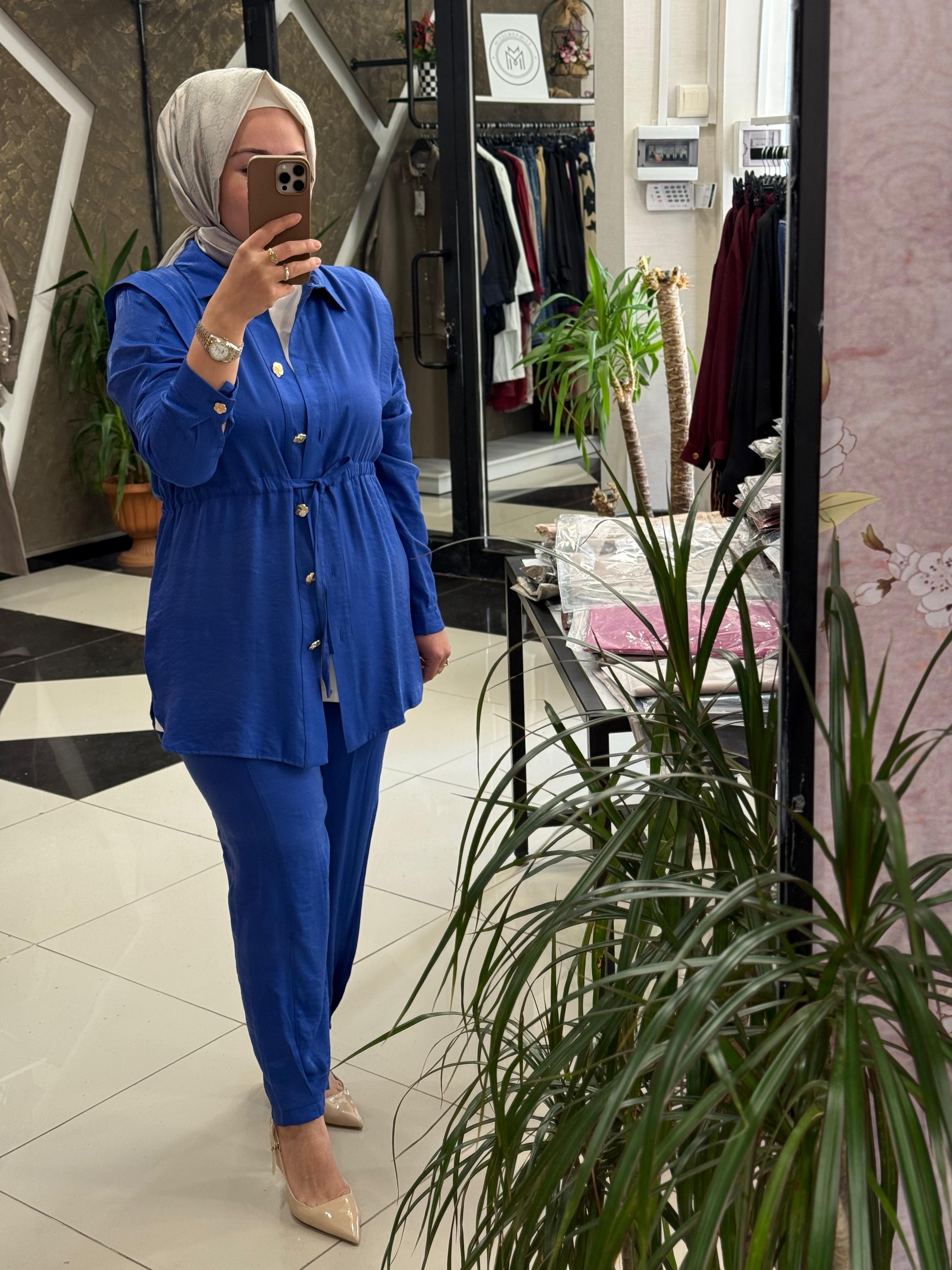 MİSSEMRAMİSS 4778 STYLISH TAKIM - SAKS MAVİ