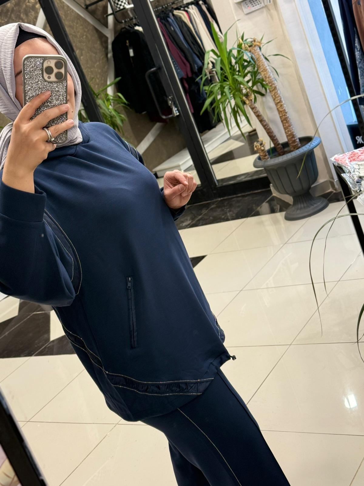 GHİSA 4797 KAPÜŞONLU TAKIM - LACİVERT