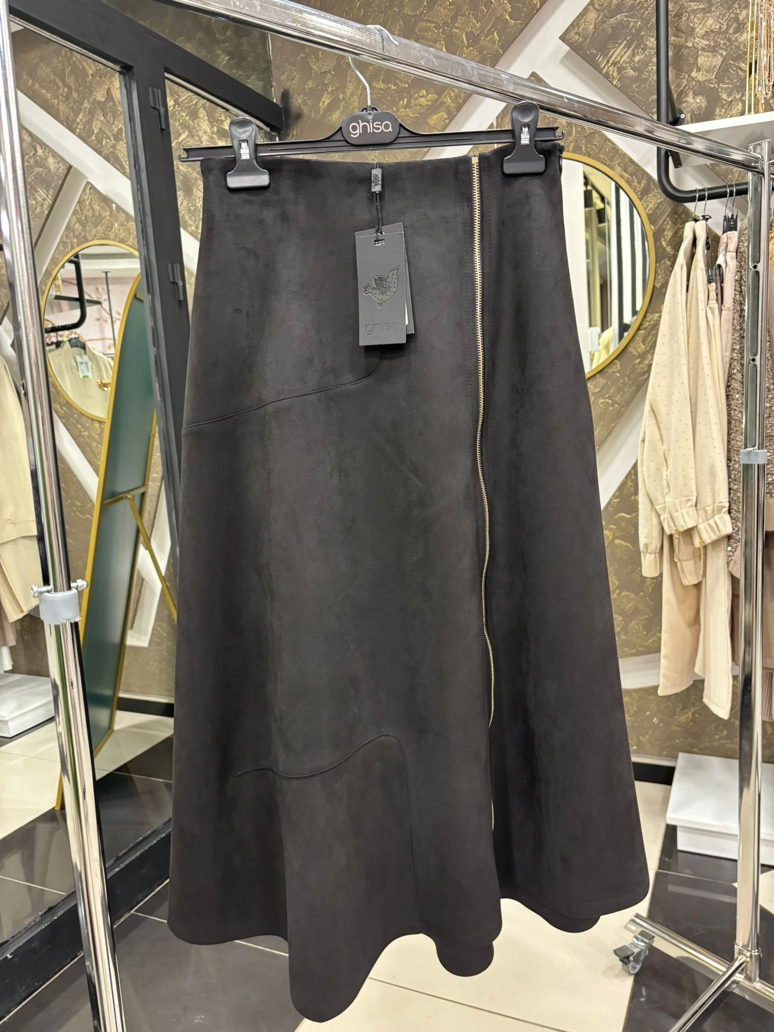 GHİSA 5372 SÜET ETEK