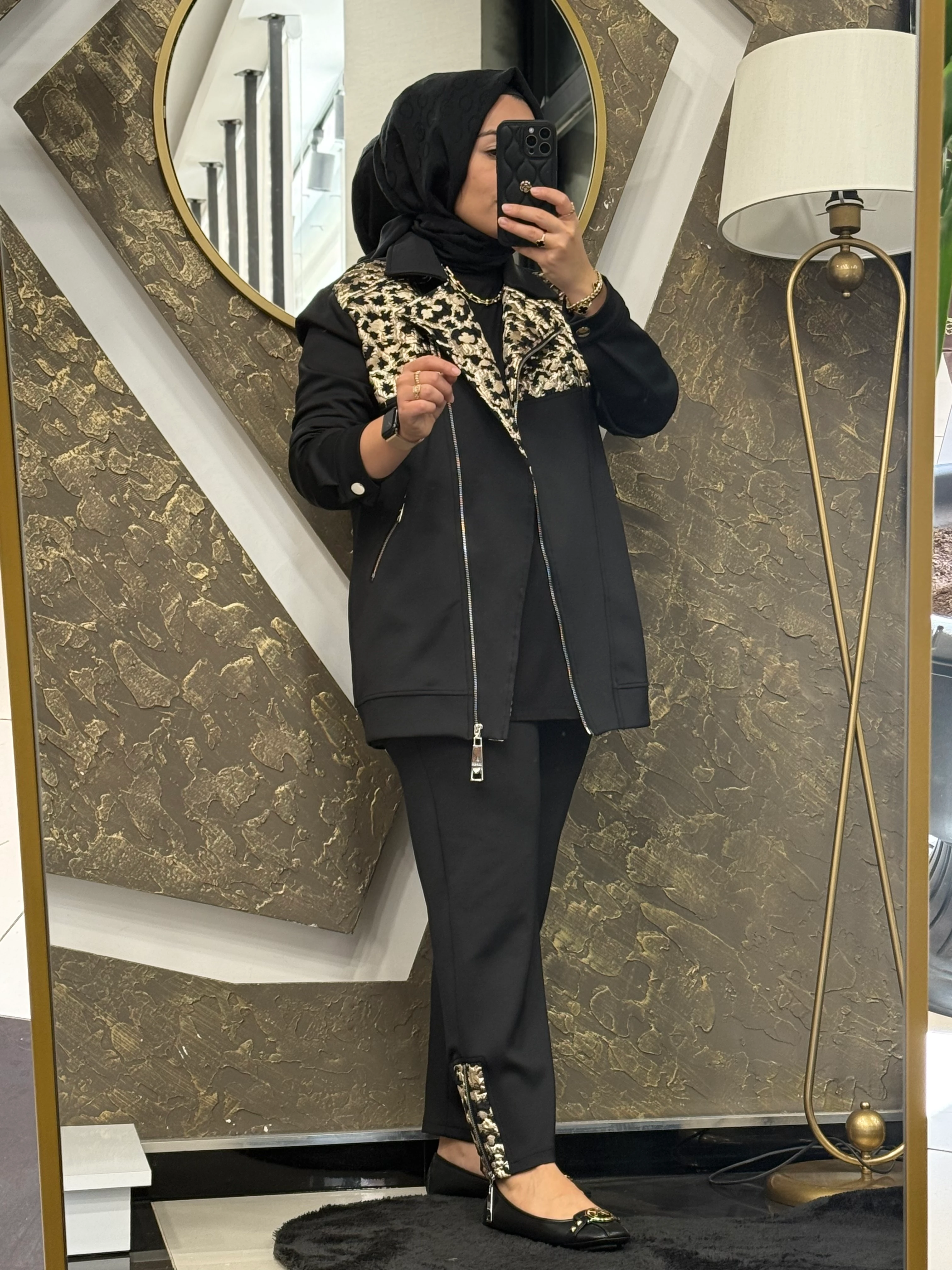 MİSSEMRAMİSS 5040 JAKAR GARNİ BIKER TAKIM - SİYAH