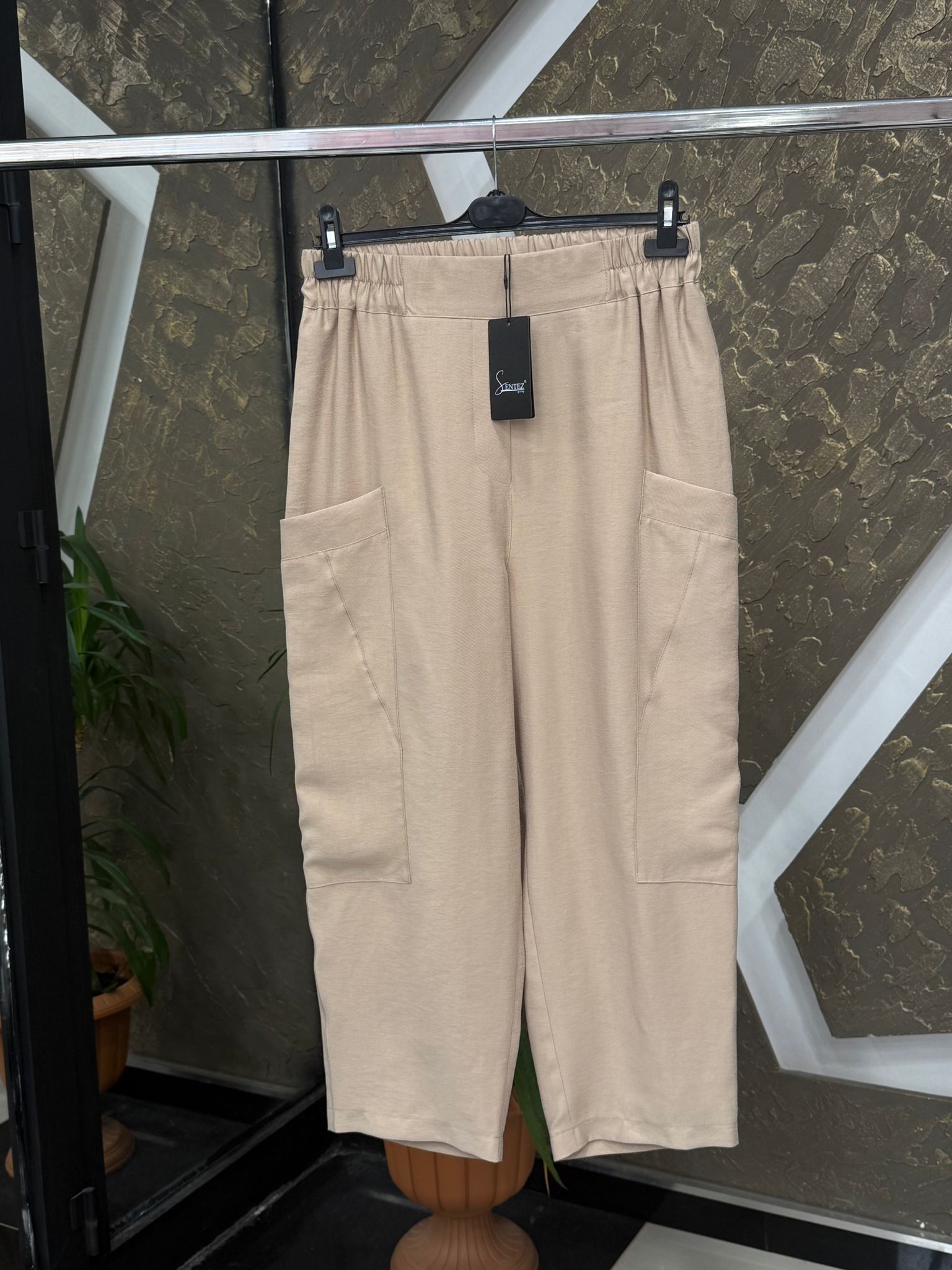 SENTEZ 5587 KANGURU KANVAS PANTOLON