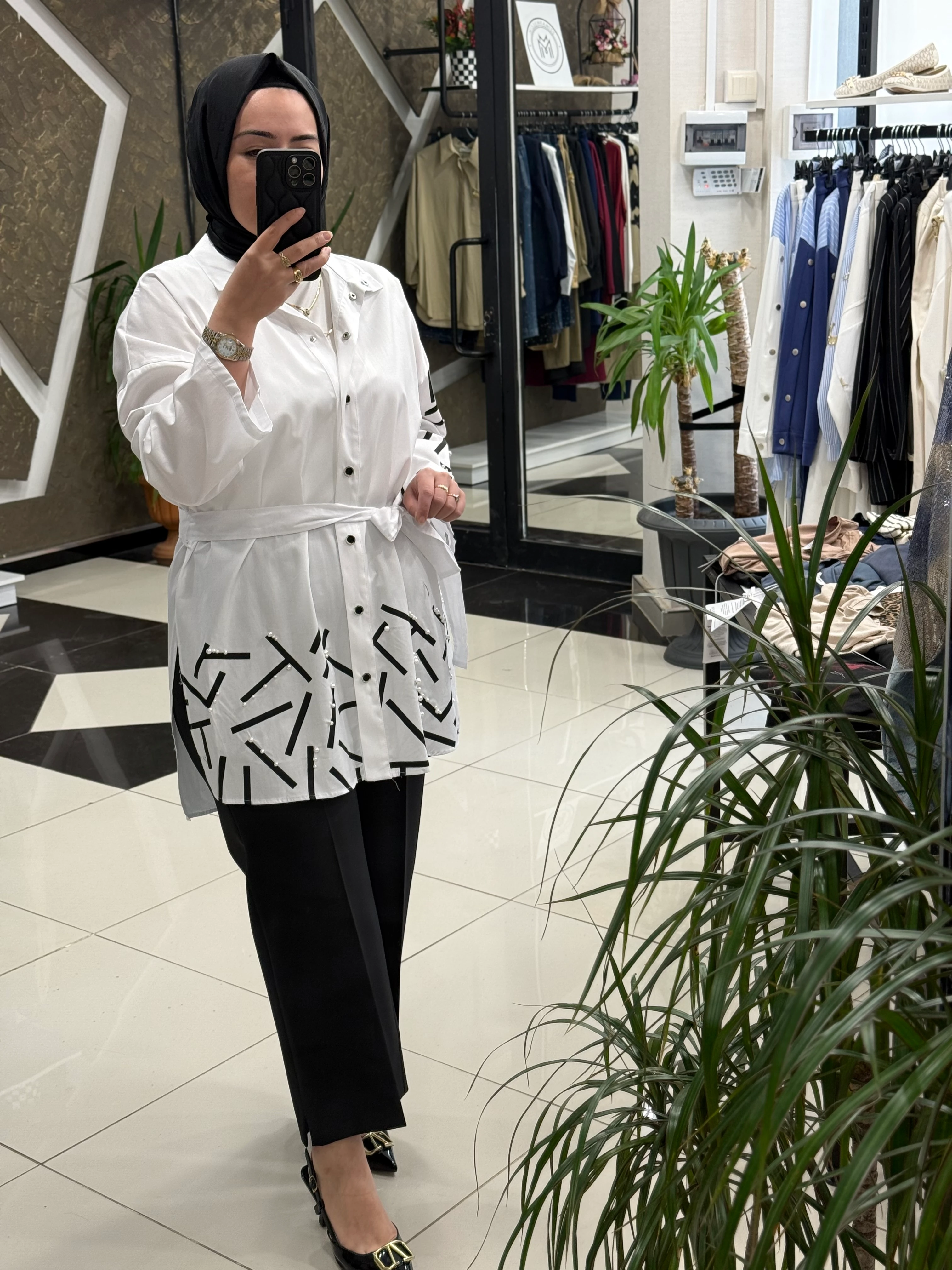 SENTEZ 5565 QUEEN KISA GENİ PAÇA PANTOLON