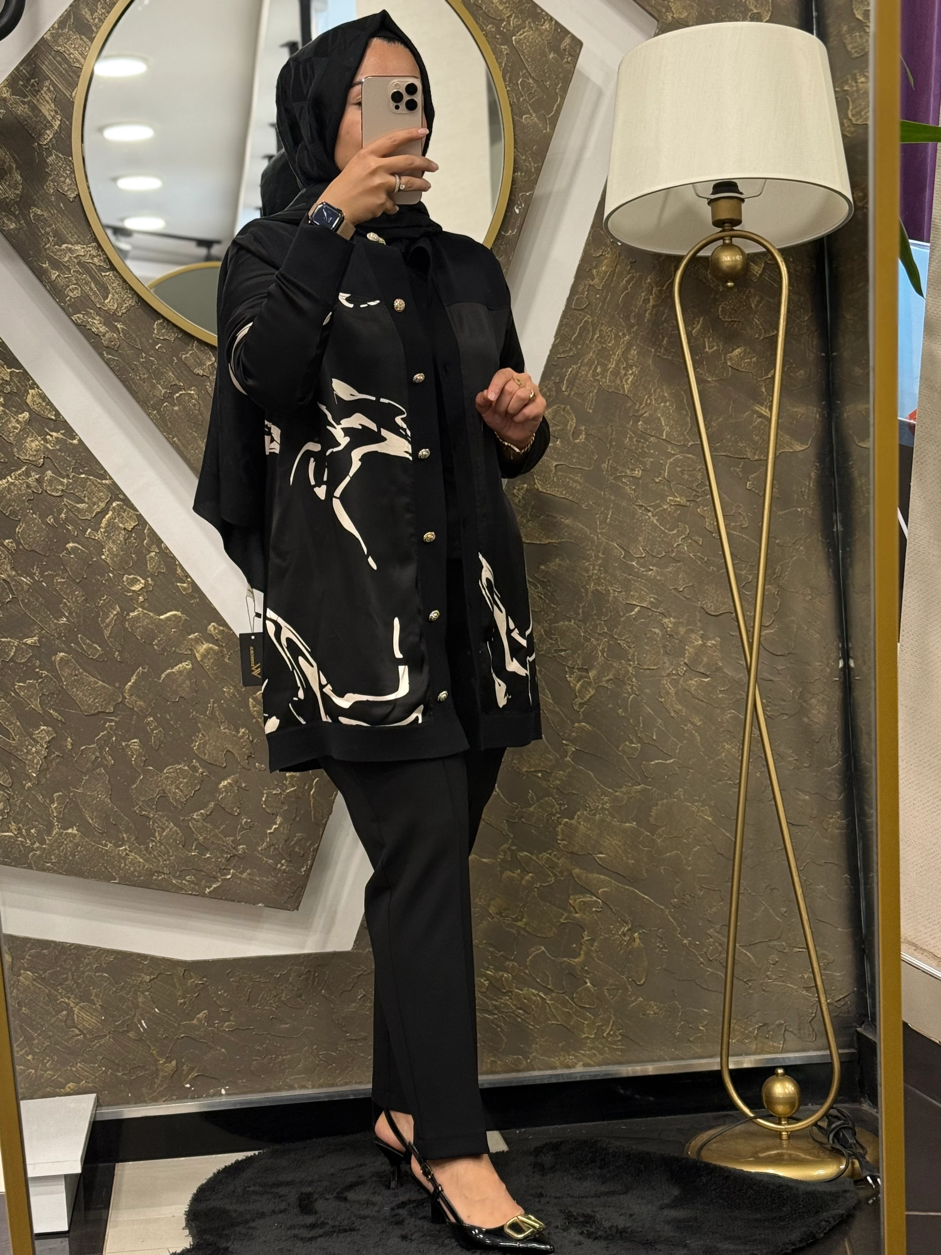 GHİSA 4192 TUNİK - Siyah bej