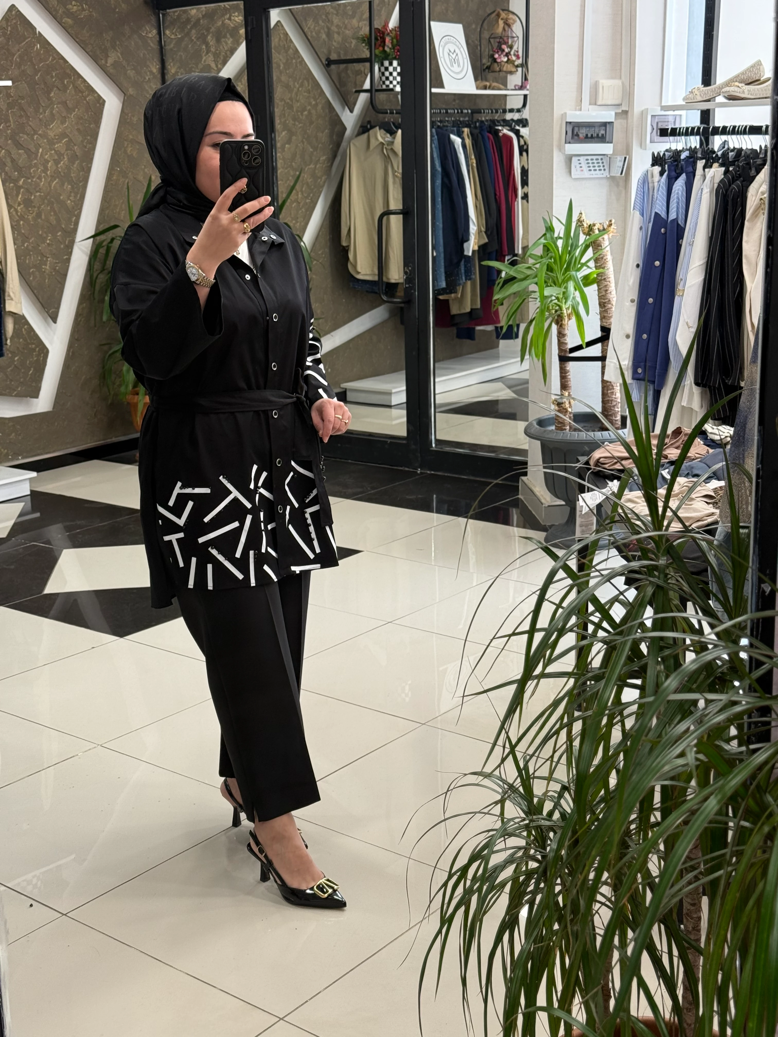 SENTEZ 5565 QUEEN KISA GENİ PAÇA PANTOLON