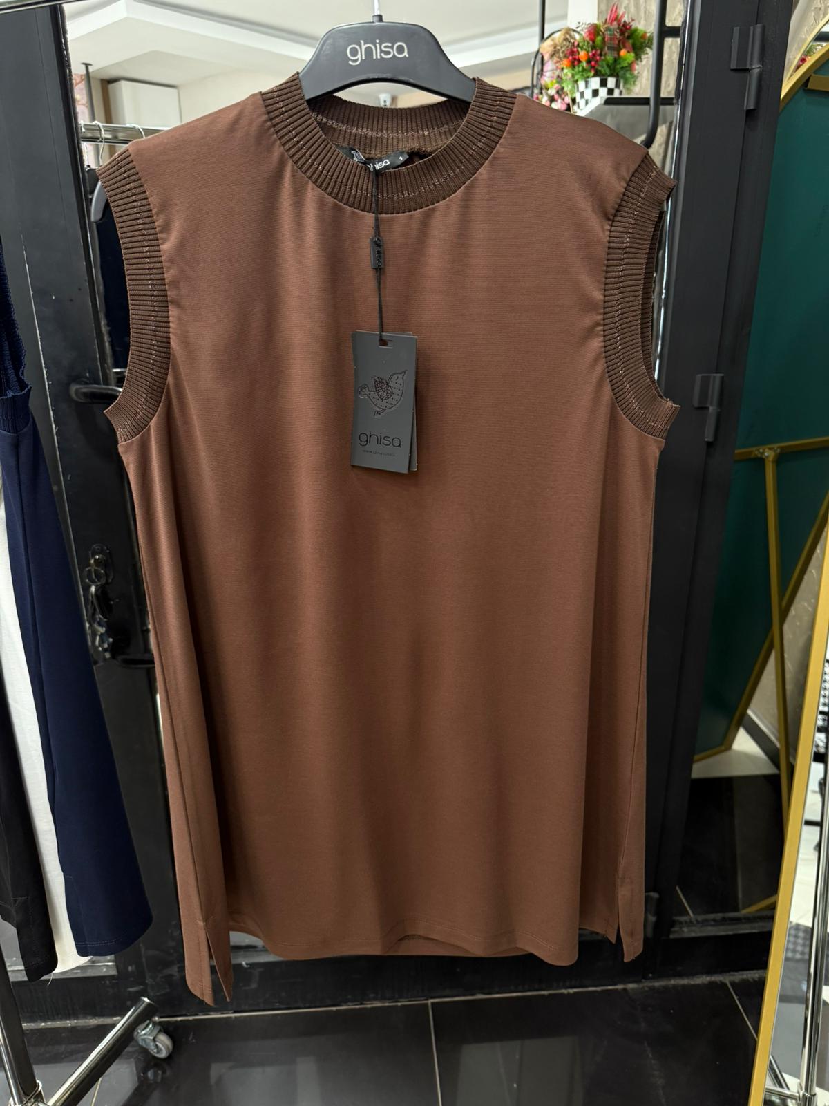 GHİSA 4677 KOLSUZ TUNİK