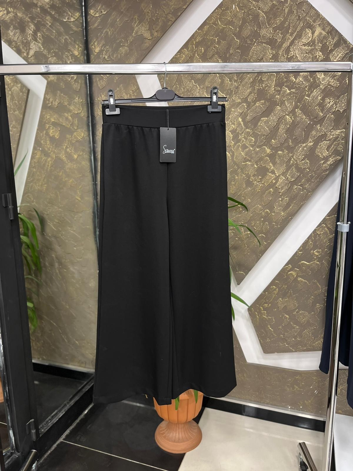 SENTEZ 5600 VENEDİK BELİ LASTİKLİ GENİŞ PAÇA PANTOLON