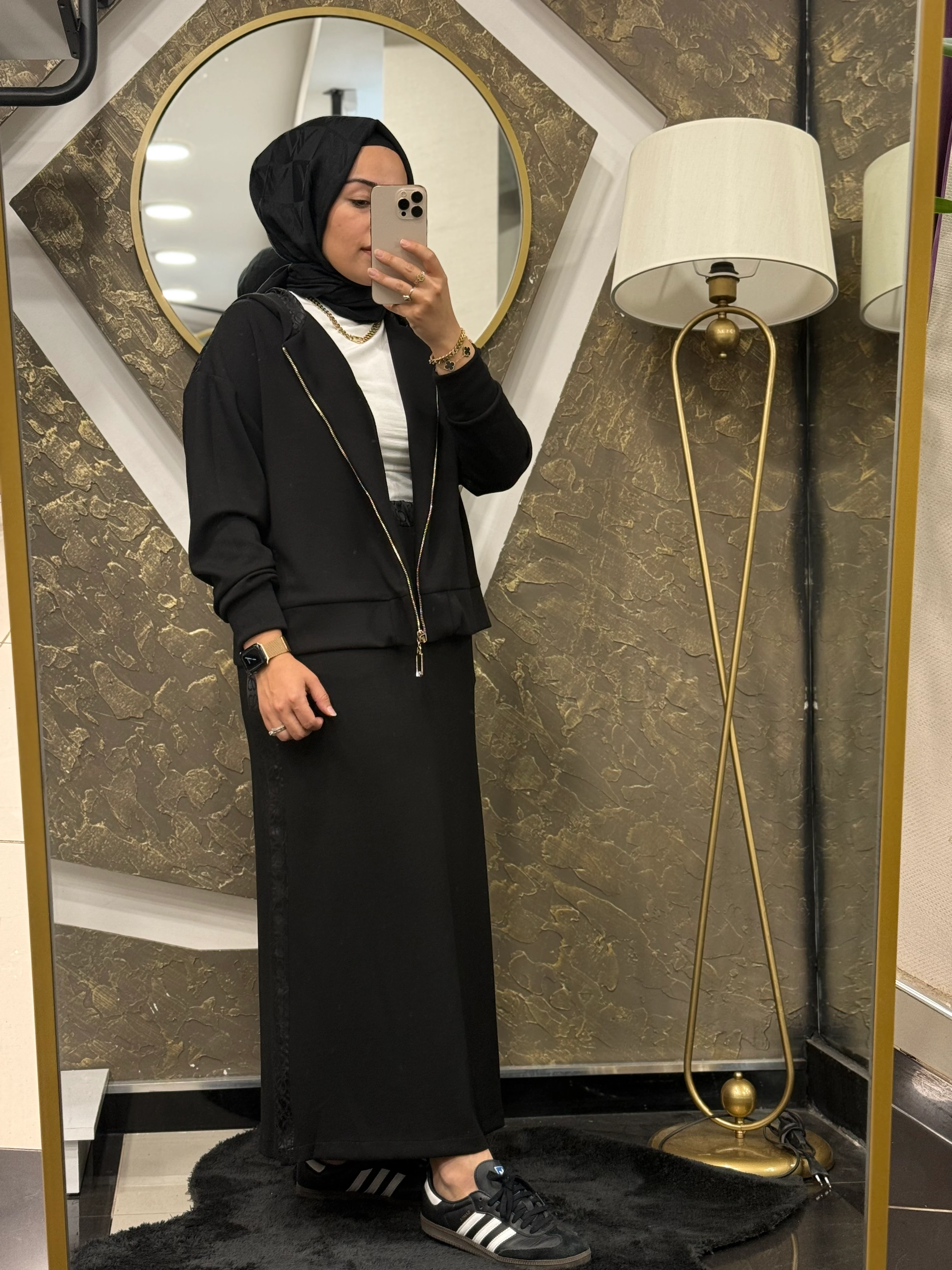 NUSS 1038 ETEKLİ TAKIM - SİYAH