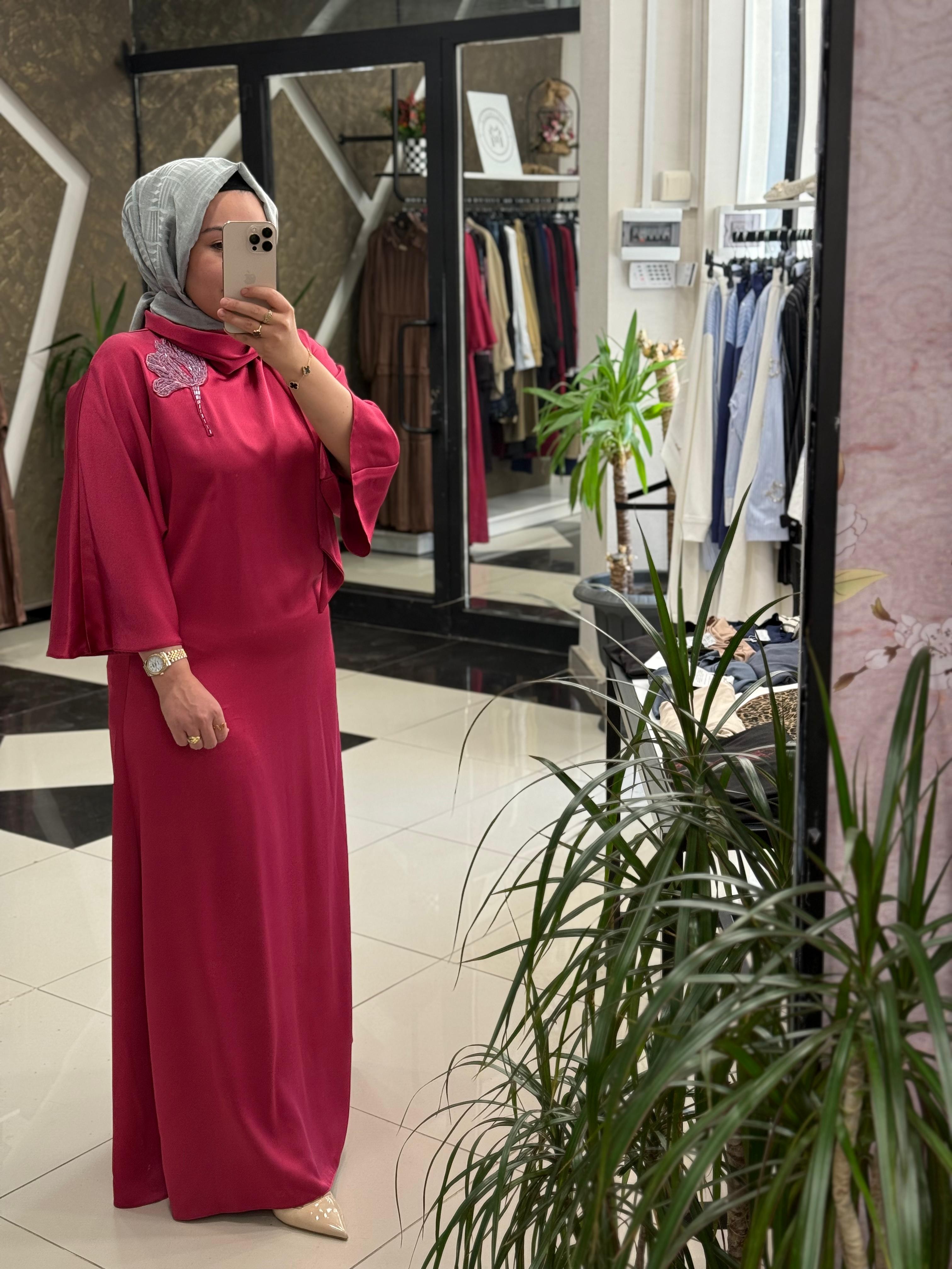 MİSSEMRAMİSS 4787 DİAMOND ROSE ELBİSE - FUŞYA