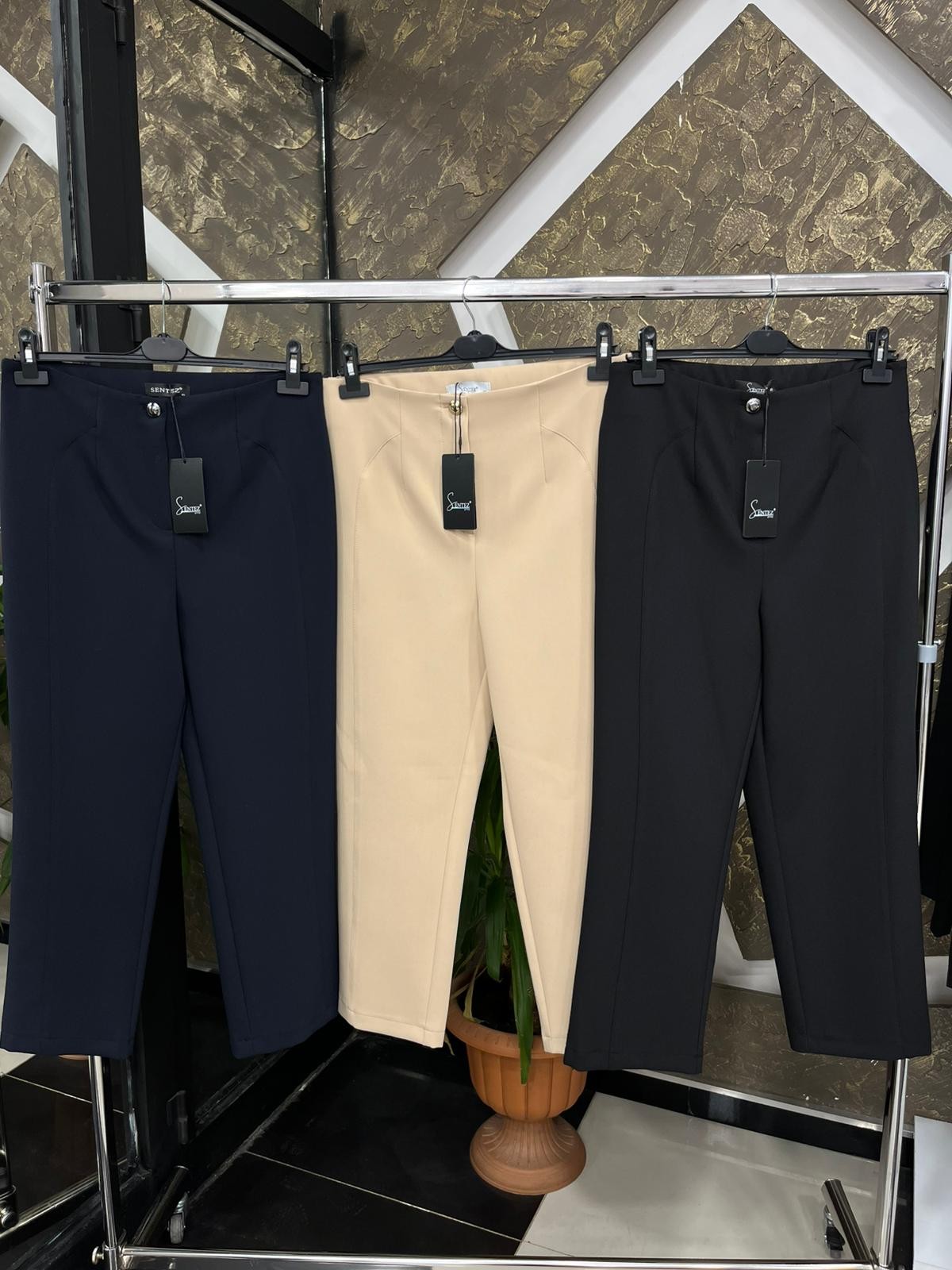 SENTEZ 5603 MİLANO BORU PAÇA PANTOLON - LACİVERT
