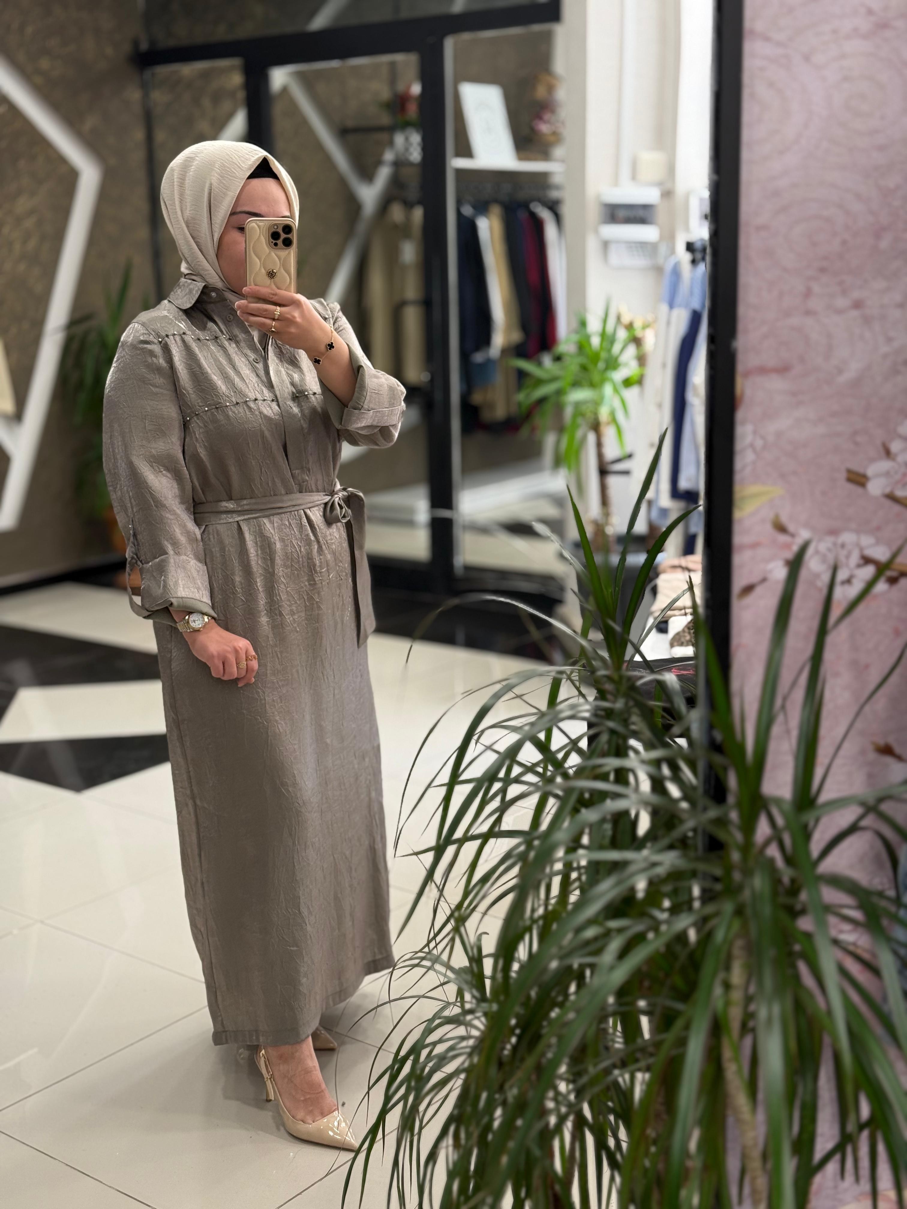 NUSS 2033 ELBİSE - YEŞİL