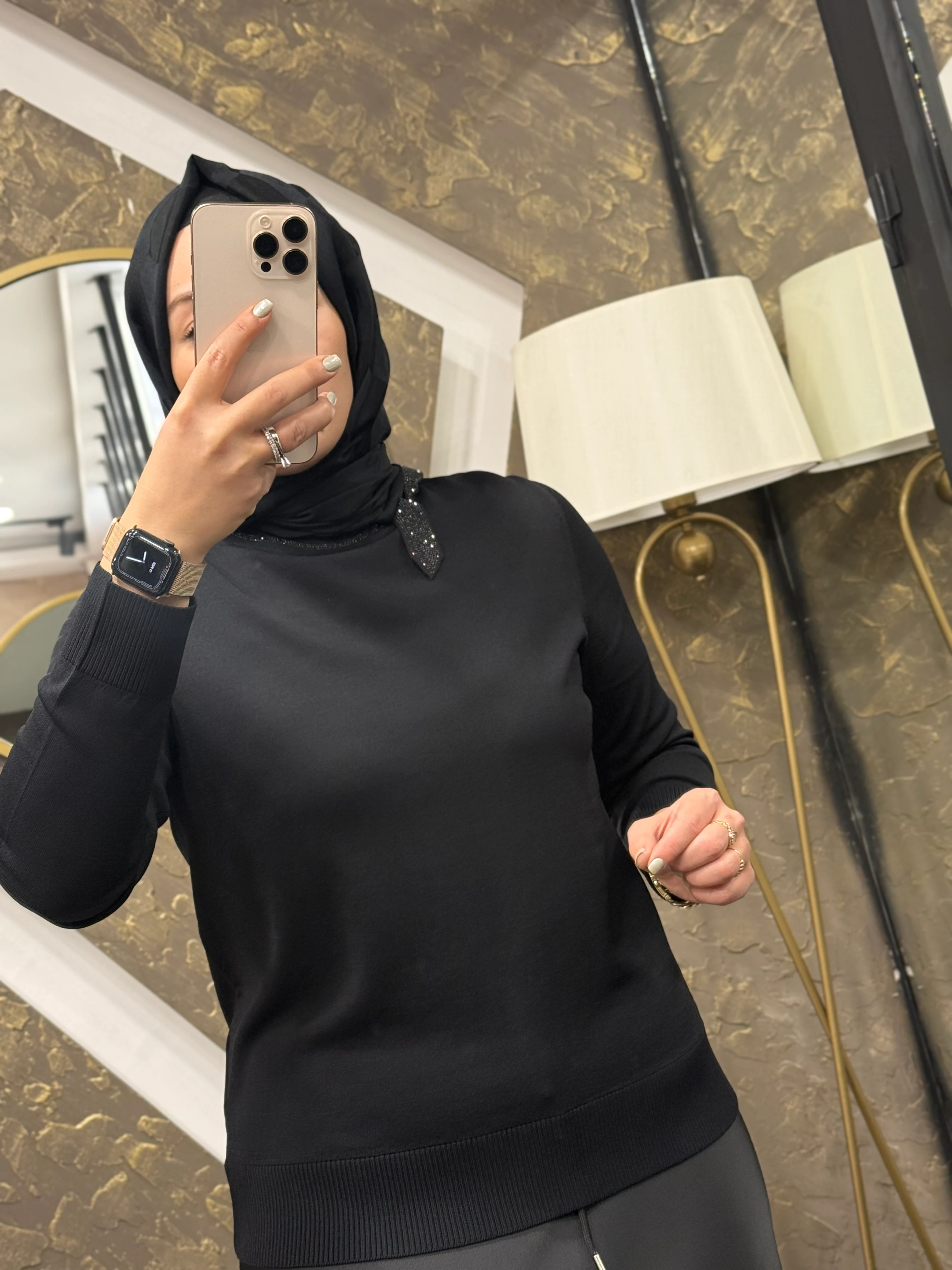 GHİSA 4186 YAKASI BAĞLAMA DETAYLI TUNİK