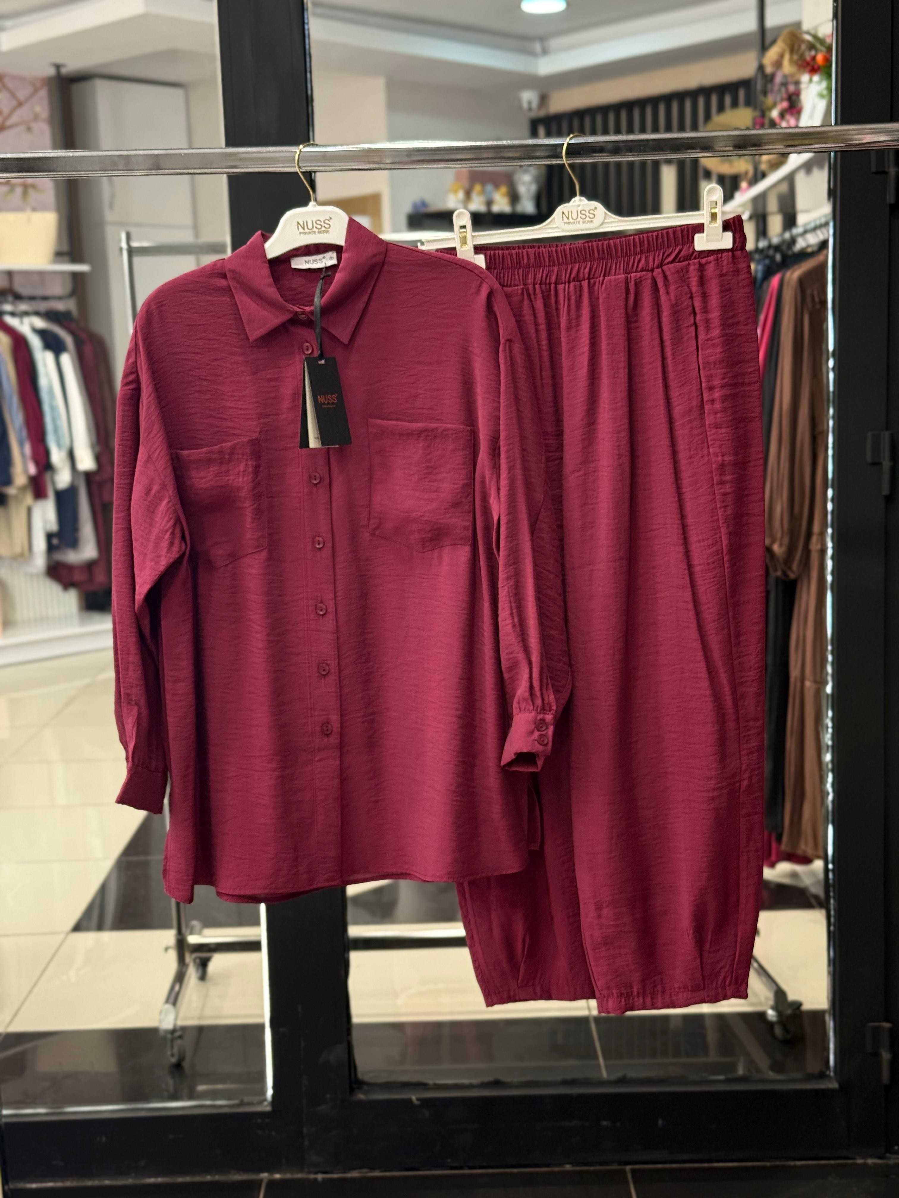 Nuss 1046 Basic Takım  - BORDO