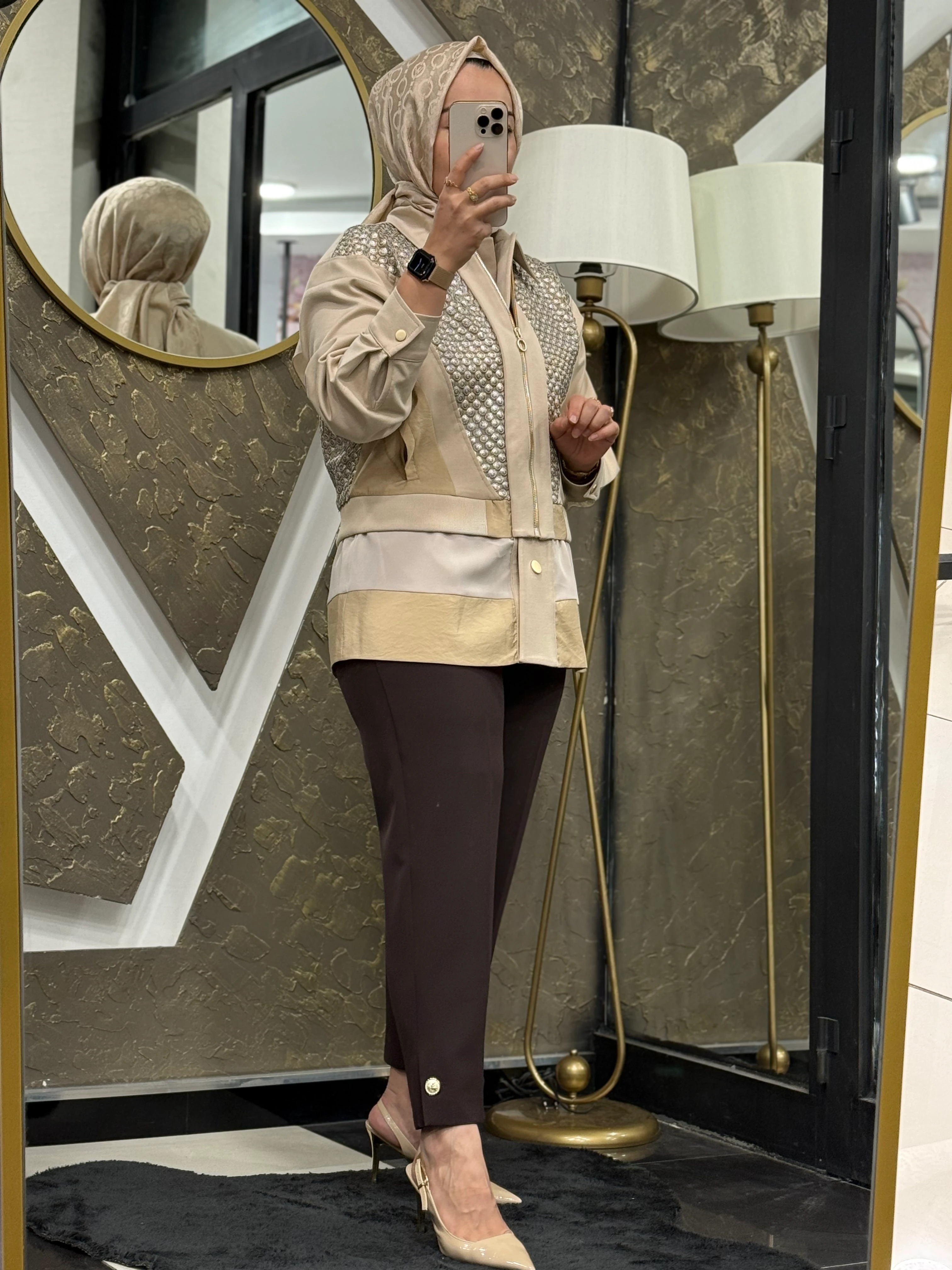 GHİSA CEKET 3239 - VİZON