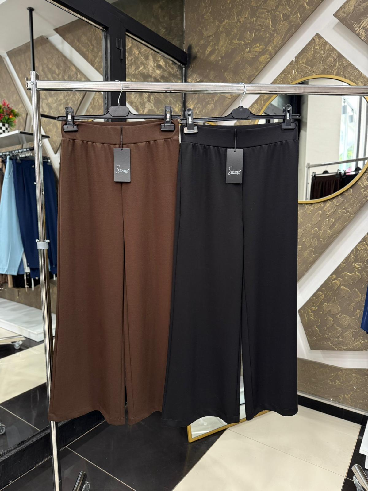 SENTEZ 5600 VENEDİK BELİ LASTİKLİ GENİŞ PAÇA PANTOLON