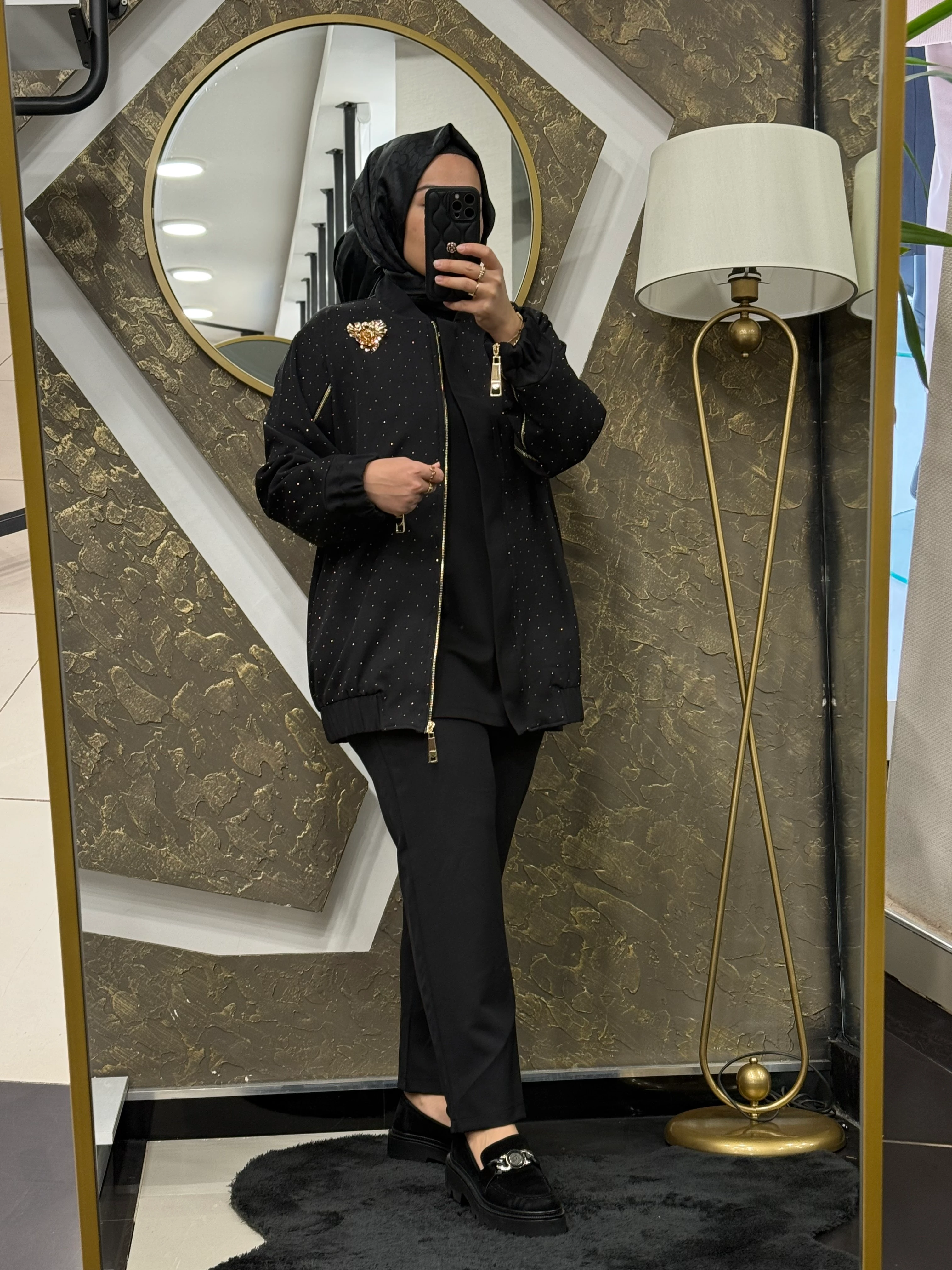 MISSEMRAMIS 4885 GLOWE BOMBER CEKET PANTOLON TAKIM - SİYAH