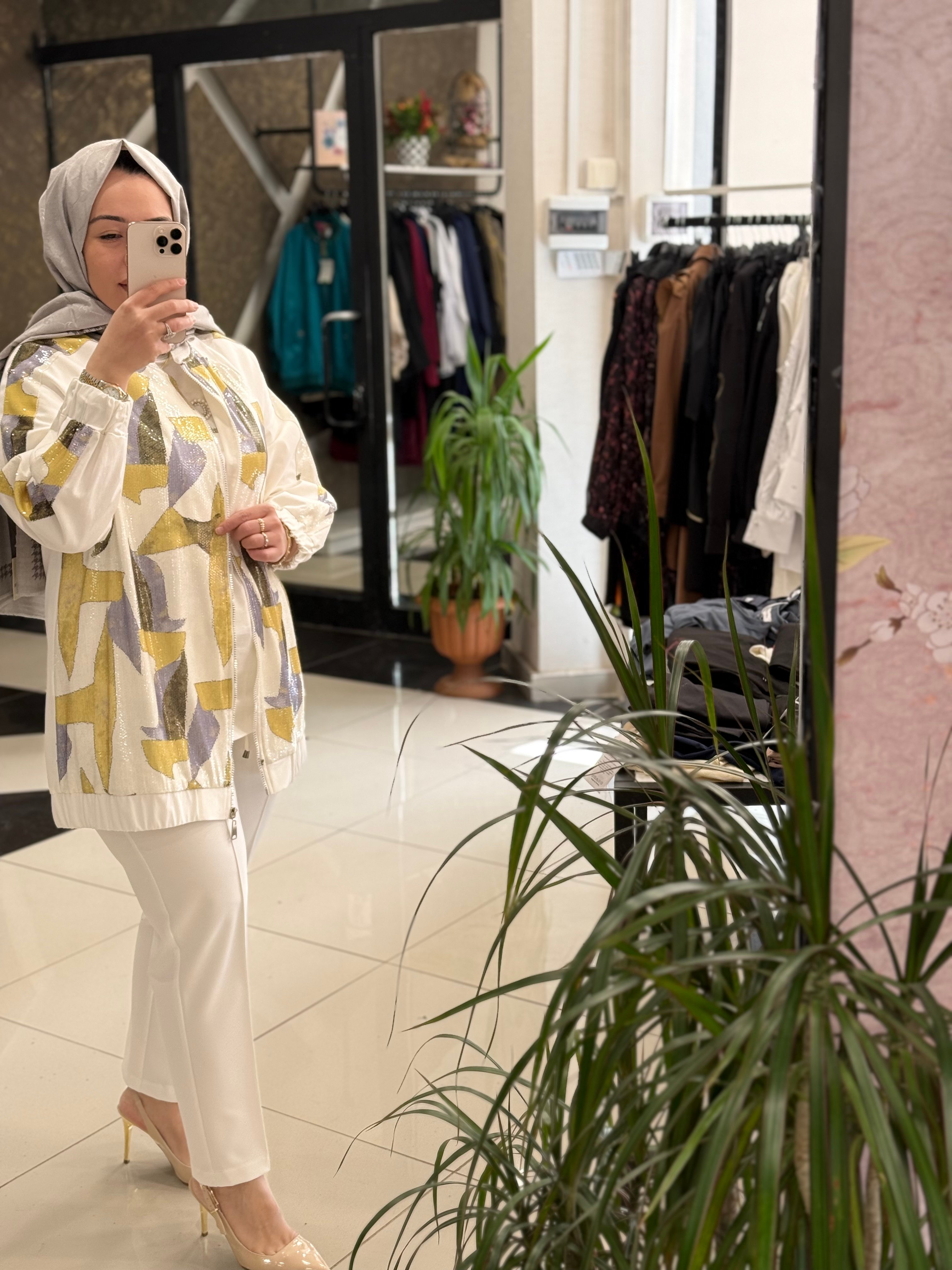 Nuss 6031 Payetli Kap - SARI