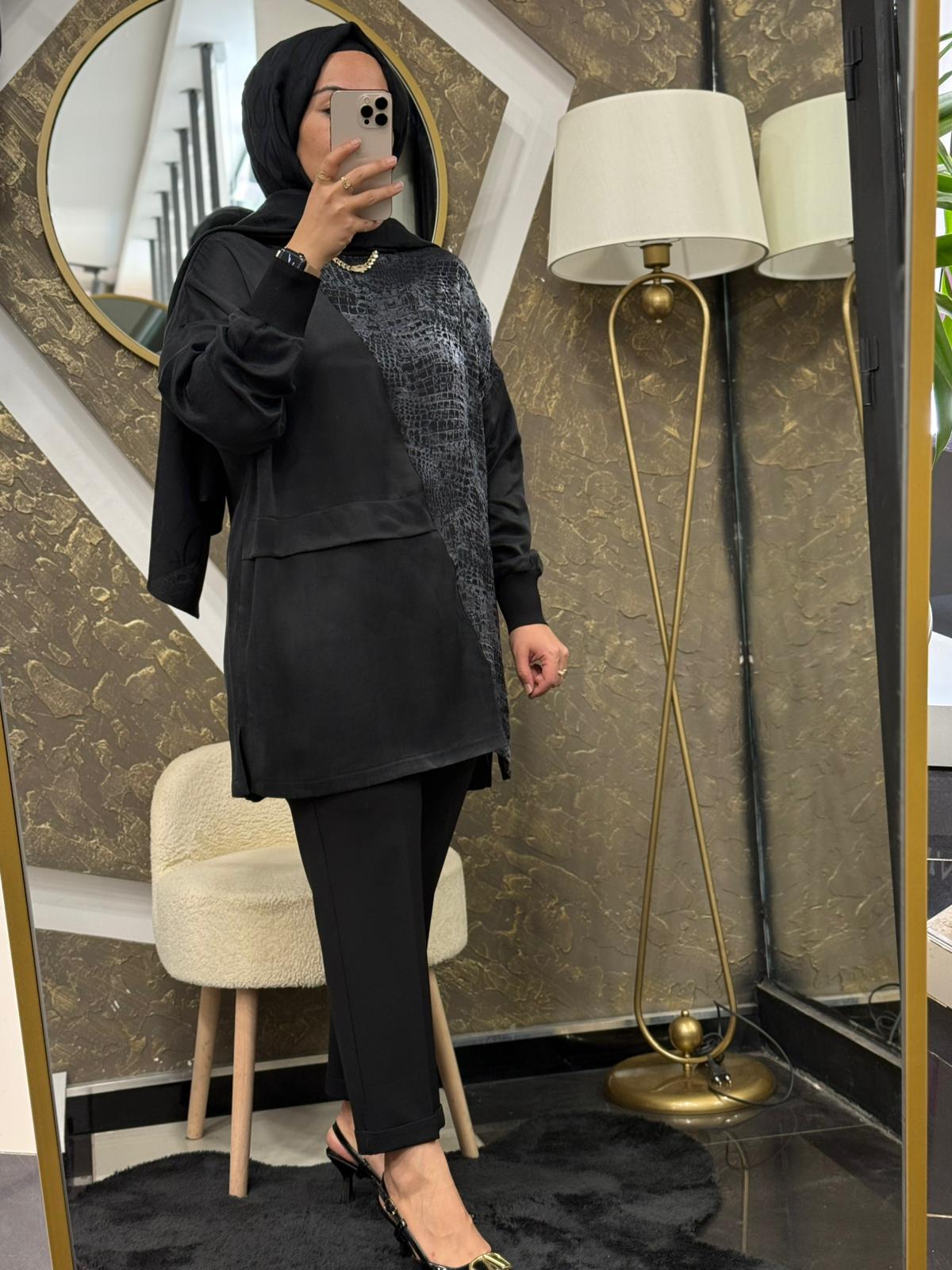 NUSS 3005 TUNİK - SİYAH