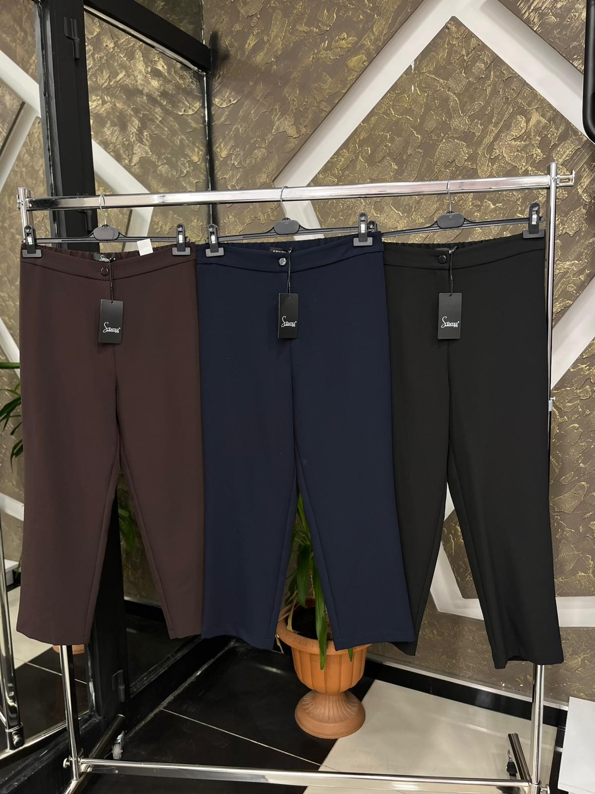SENTEZ 5405 TEK DÜĞME RAHAT PANTOLON - SİYAH