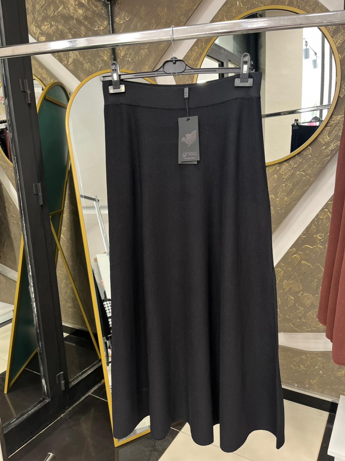 GHİSA 5252 TRİKO ETEK - SİYAH