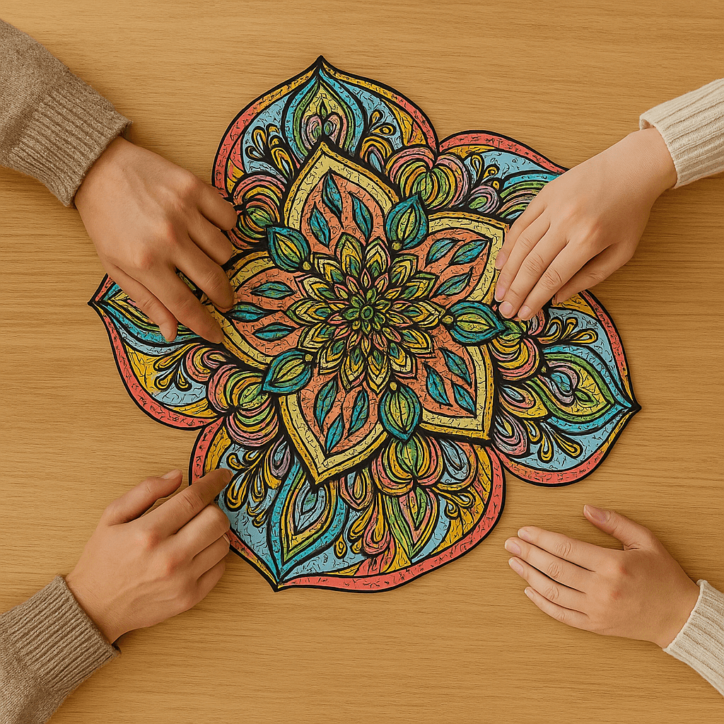 Mandala - 300 Parça - Ahşap Puzzle