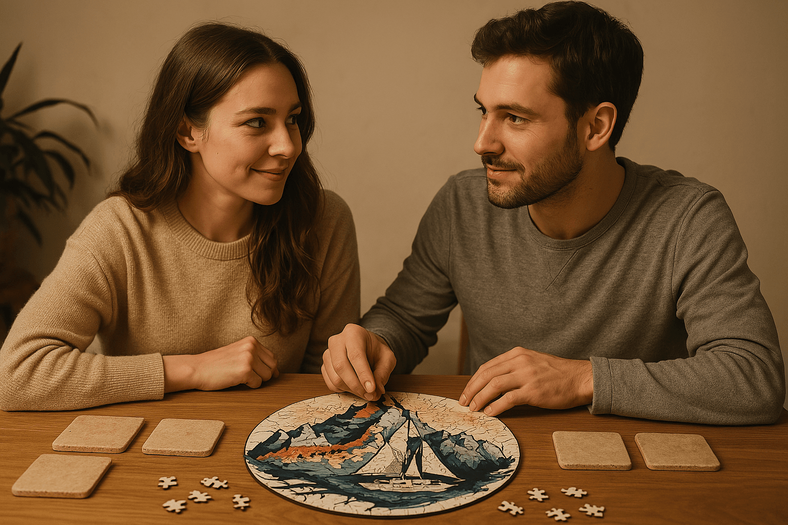 Yelkenin Ardındaki Düş  -  Yaklaşık 300 Parça - Ahşap Puzzle