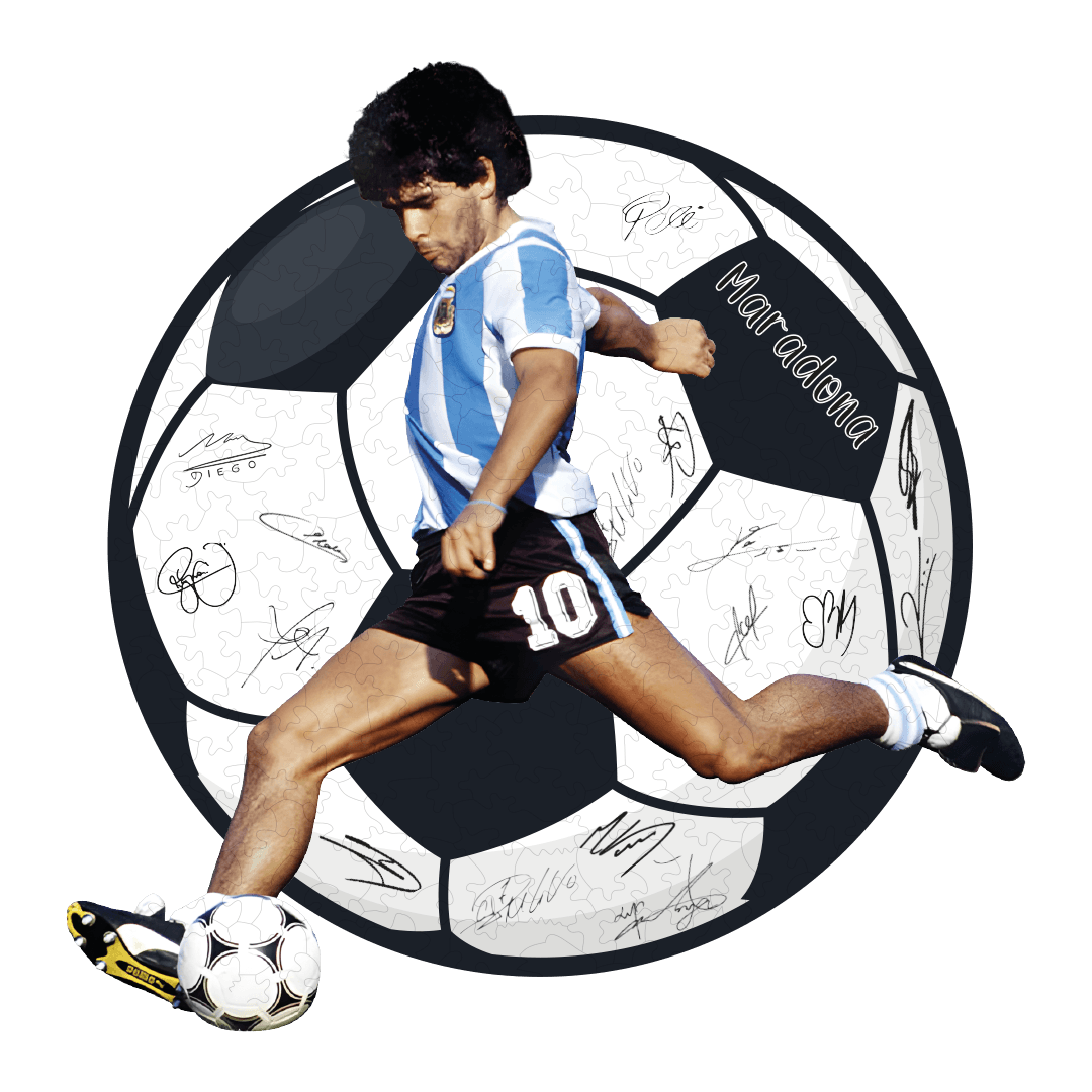 Maradona - 300 Parça - Ahşap Puzzle