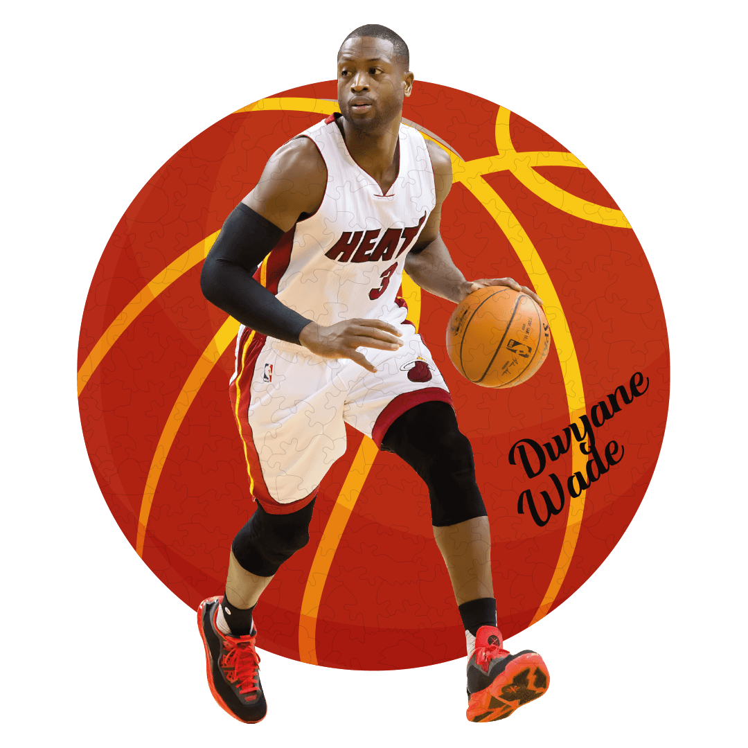 Dwyane Wade- 300 Parça - Ahşap Puzzle