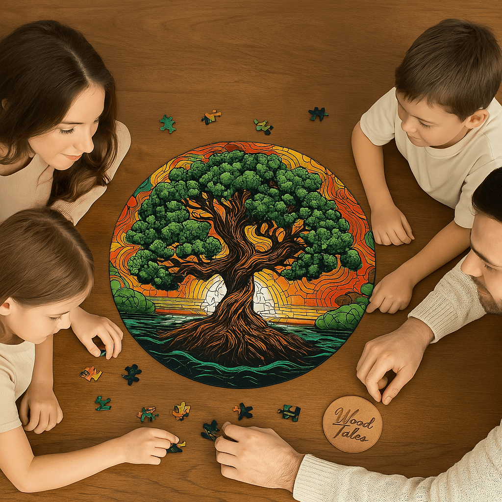 Hayat Ağacı V4 - 300 Parça - Ahşap Puzzle