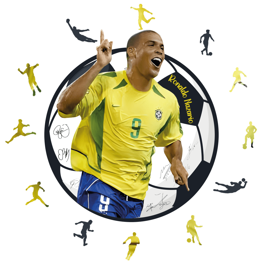 Ronaldo Nazario- 300 Parça - Ahşap Puzzle