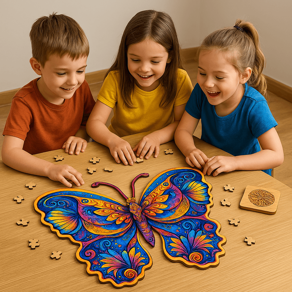Galaksi Kelebeği - Yaklaşık 300 Parça - Ahşap Puzzle