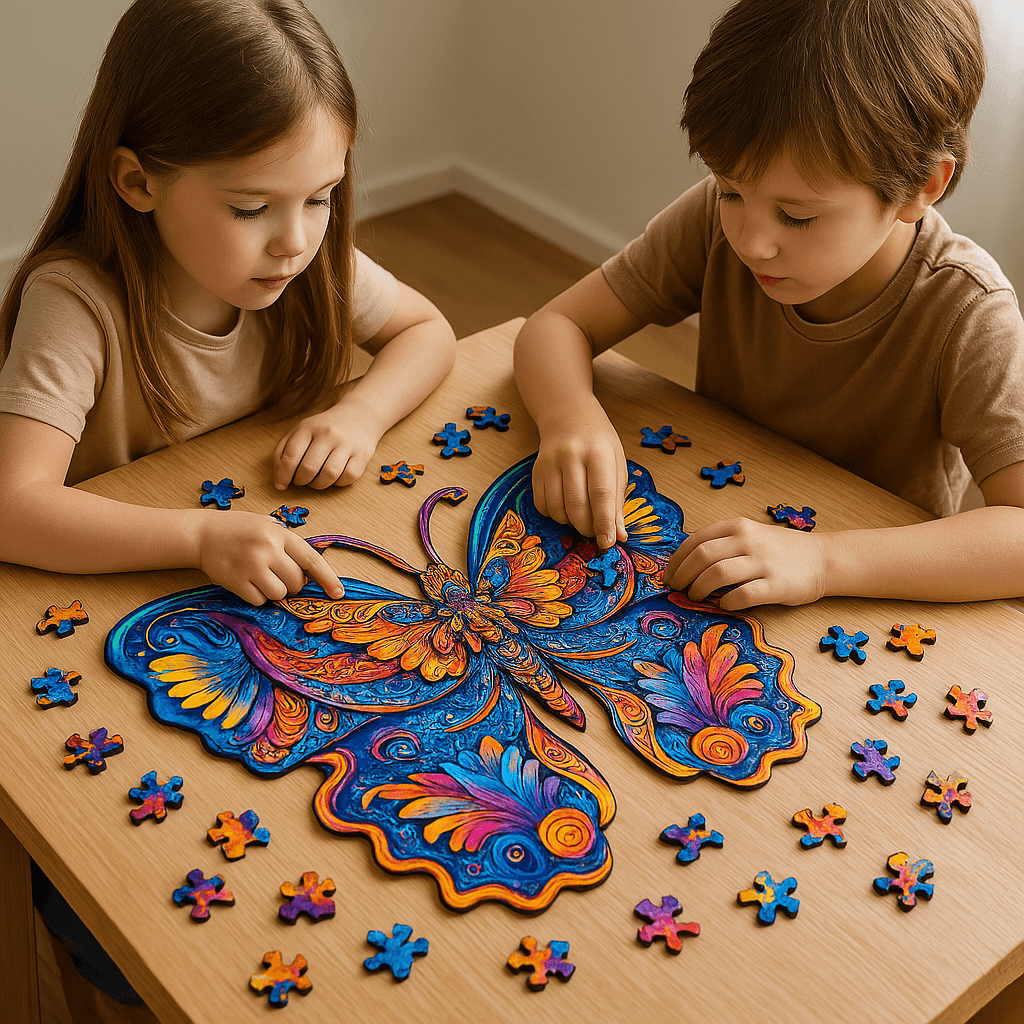 Galaksi Kelebeği - Yaklaşık 300 Parça - Ahşap Puzzle