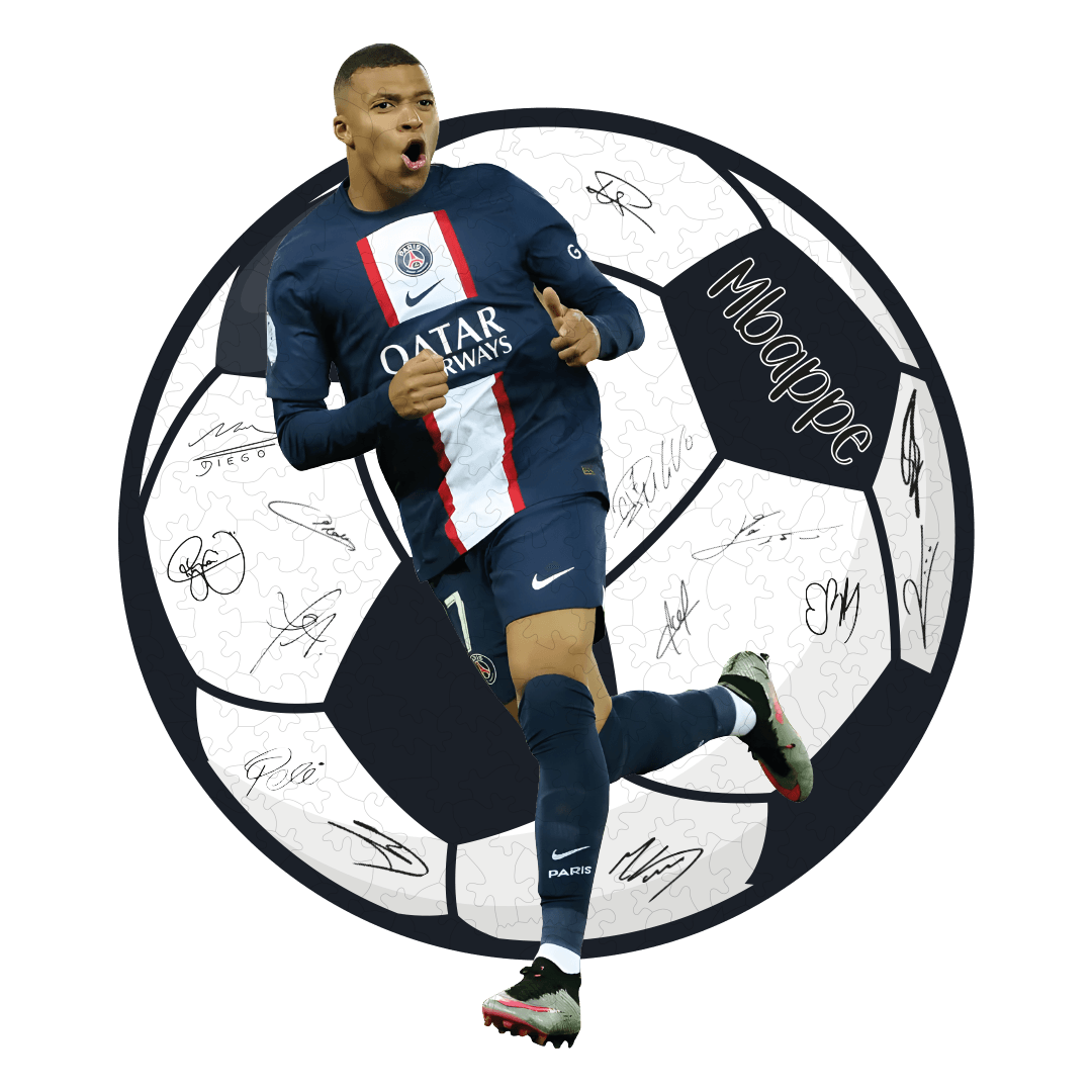 Kylian Mbappé  - 300 Parça - Ahşap Puzzle