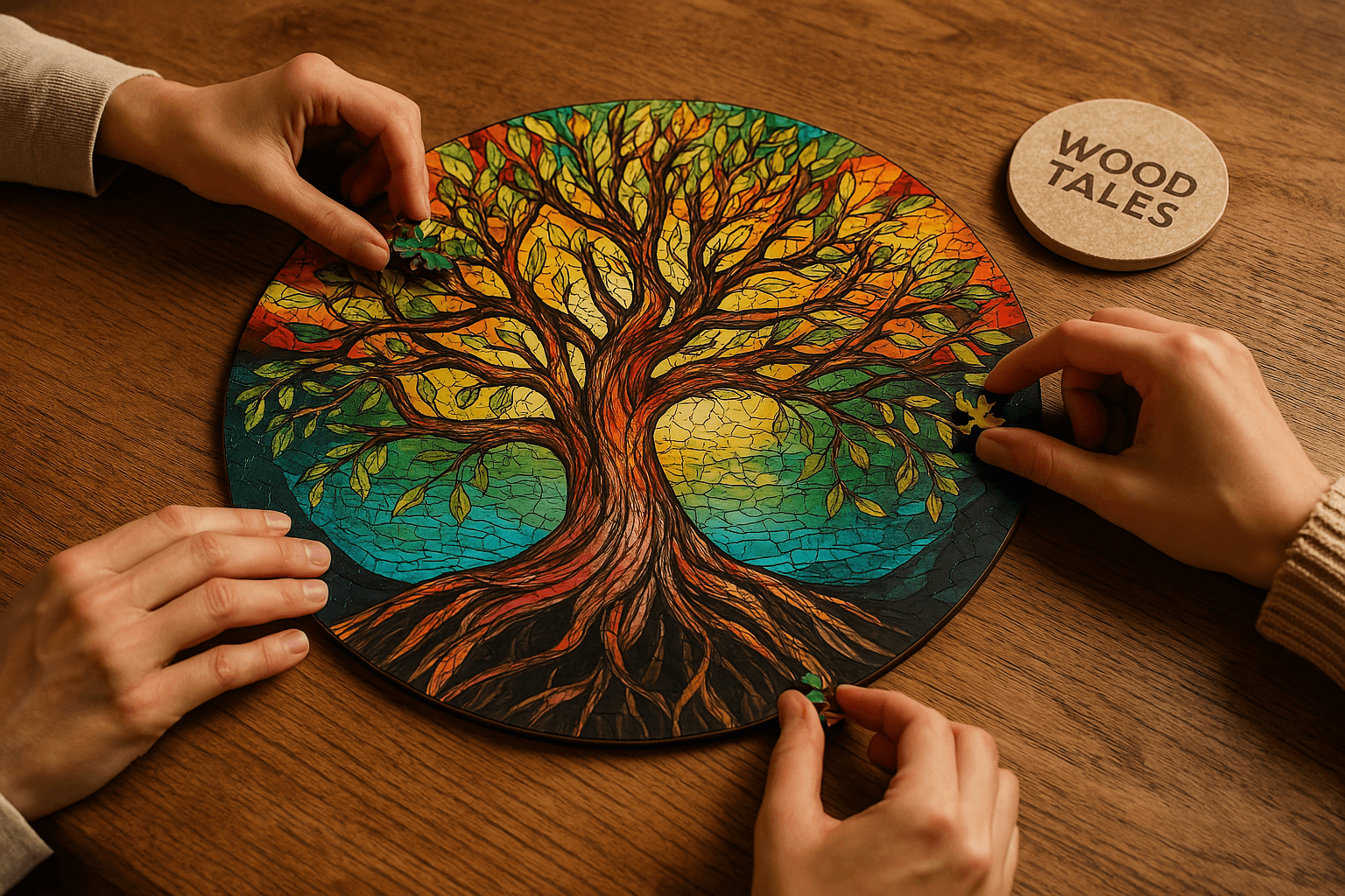 Hayat Ağacı V3 - 300 Parça - Ahşap Puzzle