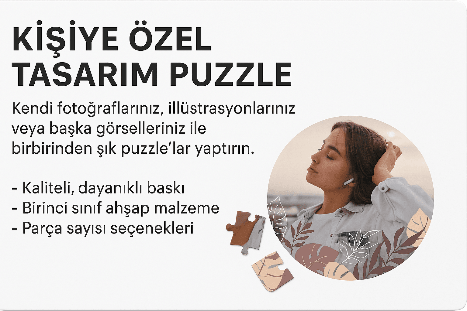 Kişiselleştirilmiş Puzzle/Kişiye Özel Ahşap Puzzle/Kişiye Özel Puzzle