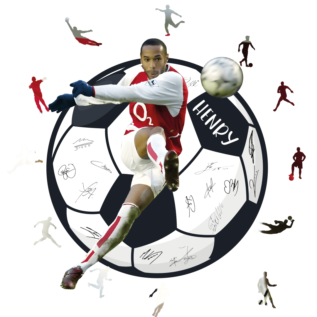 Thierry Henry - 300 Parça - Ahşap Puzzle