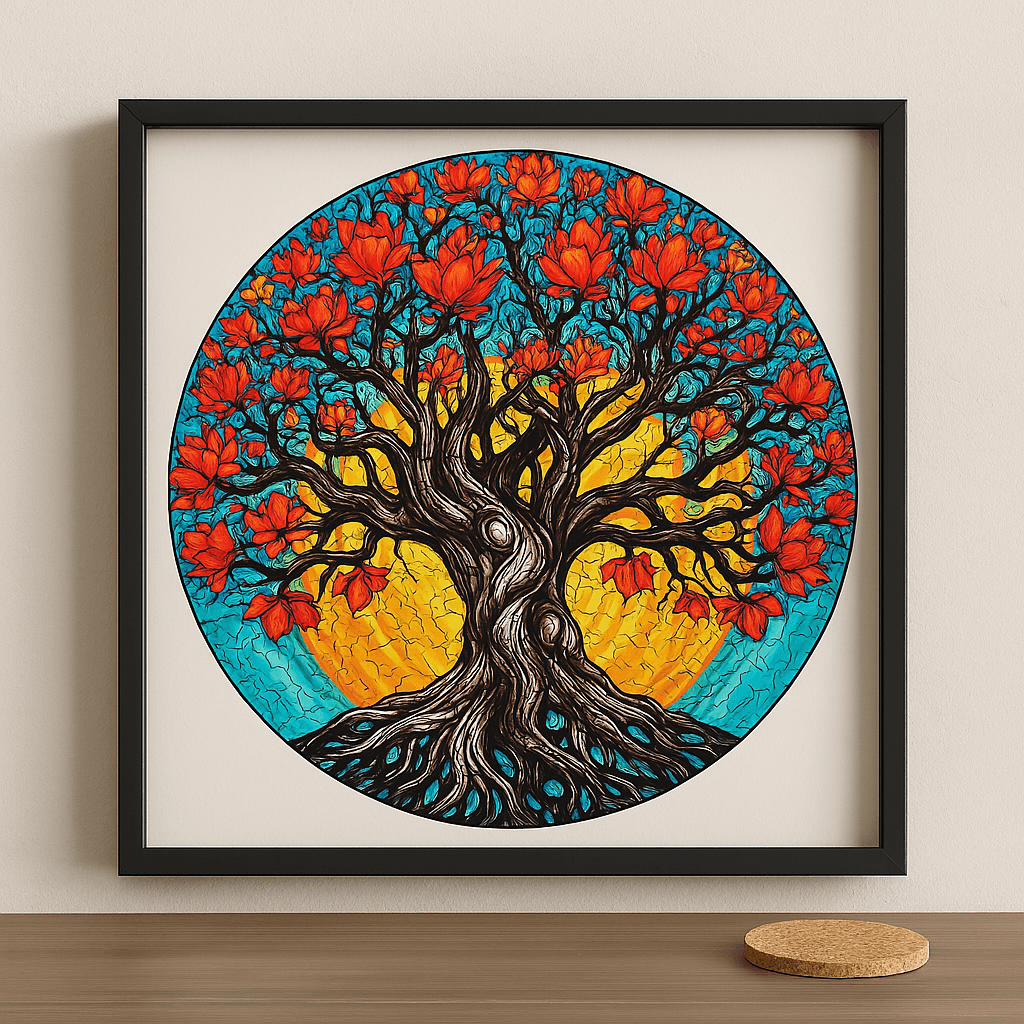 Hayat Ağacı - Yaklaşık 300 Parça - Ahşap Puzzle