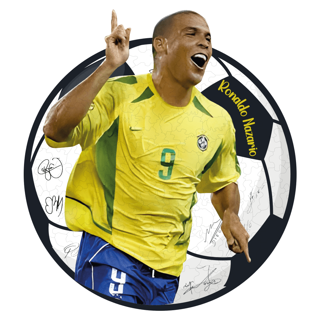 Ronaldo Nazario- 300 Parça - Ahşap Puzzle