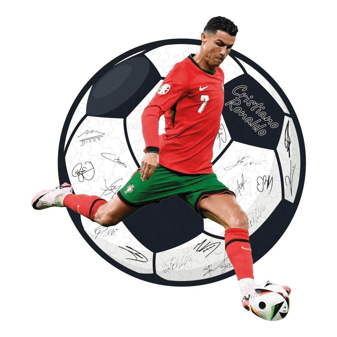 Cristiano Ronaldo  - 300 Parça - Ahşap Puzzle